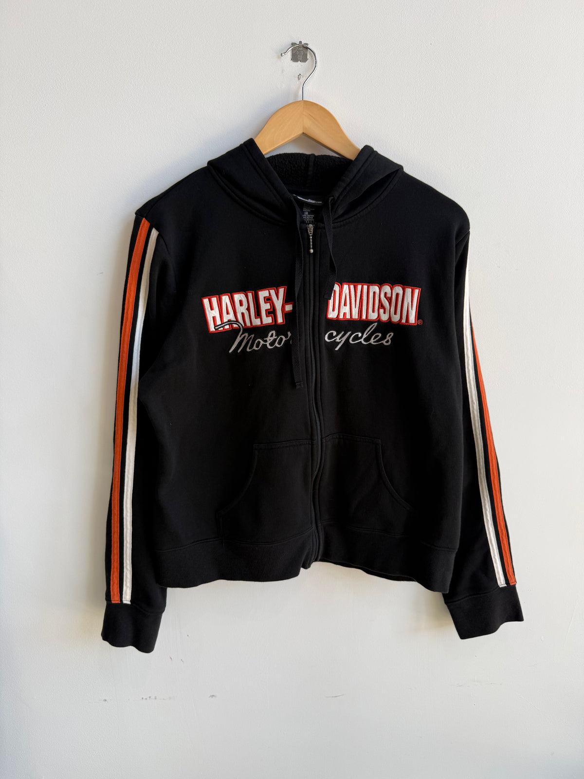 (XL) Ladies Harley Davidson Zip Up Hoodie