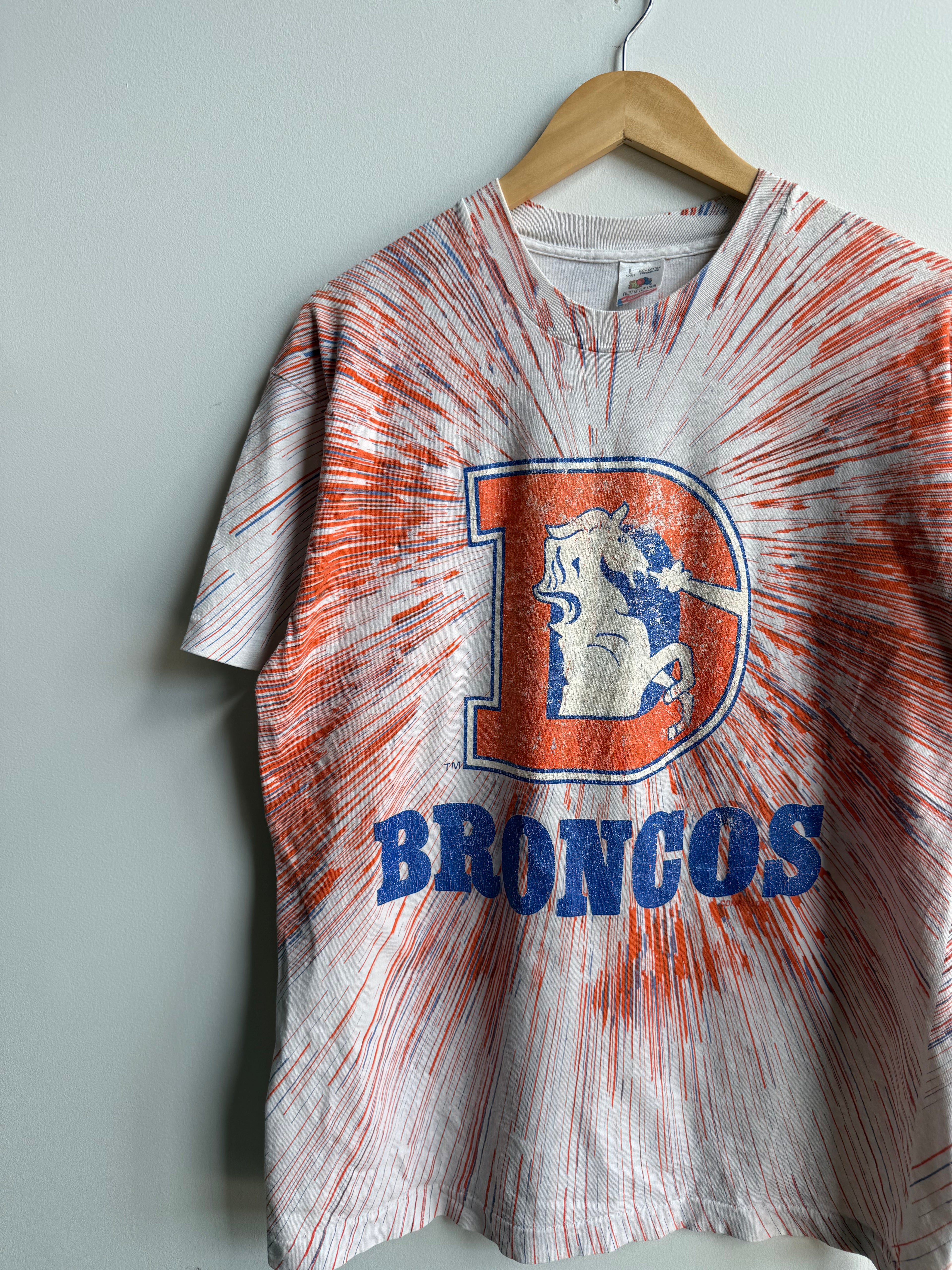 (L) Denver Broncos All Over Print Tee
