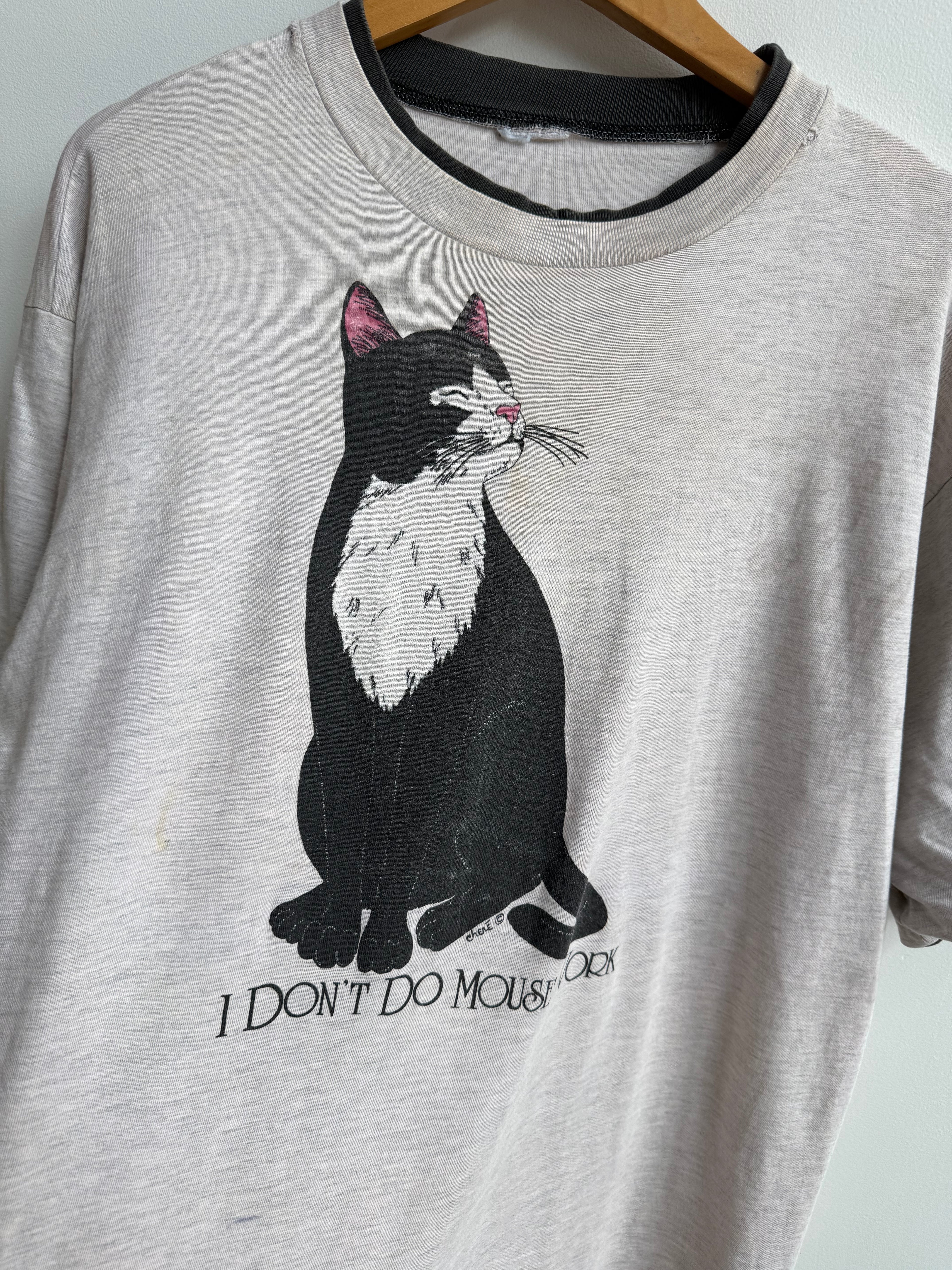 (XL) I Don’t Do Mouse Work Cat Tee