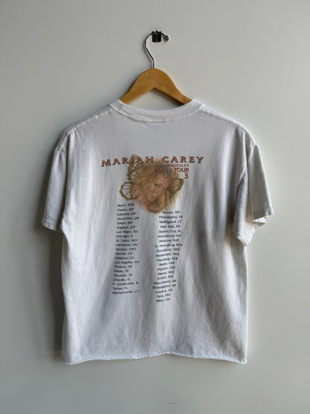 (L) Mariah Carey Cropped Tee