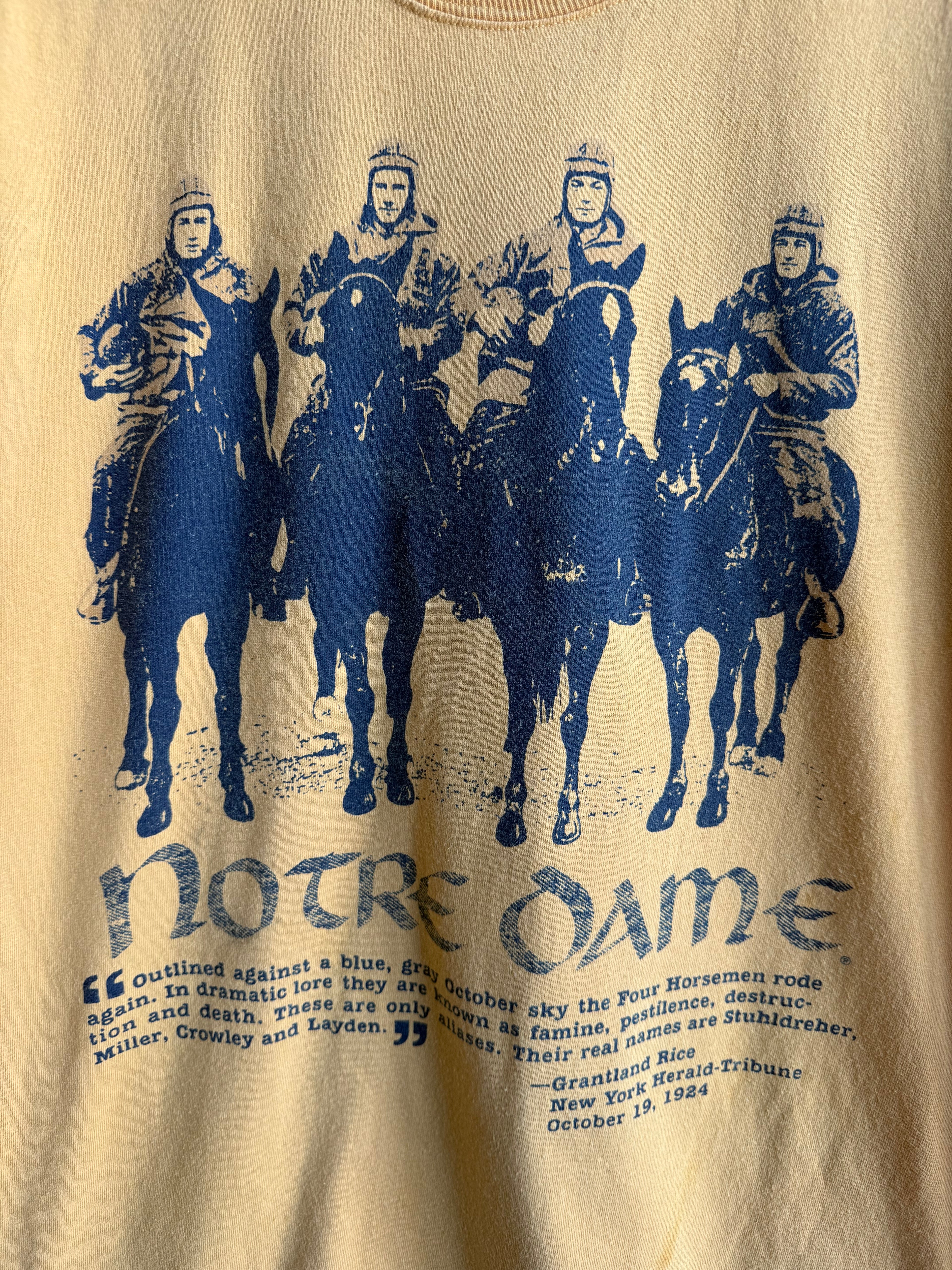 (L) Notre Dame Four Horsemen Tee