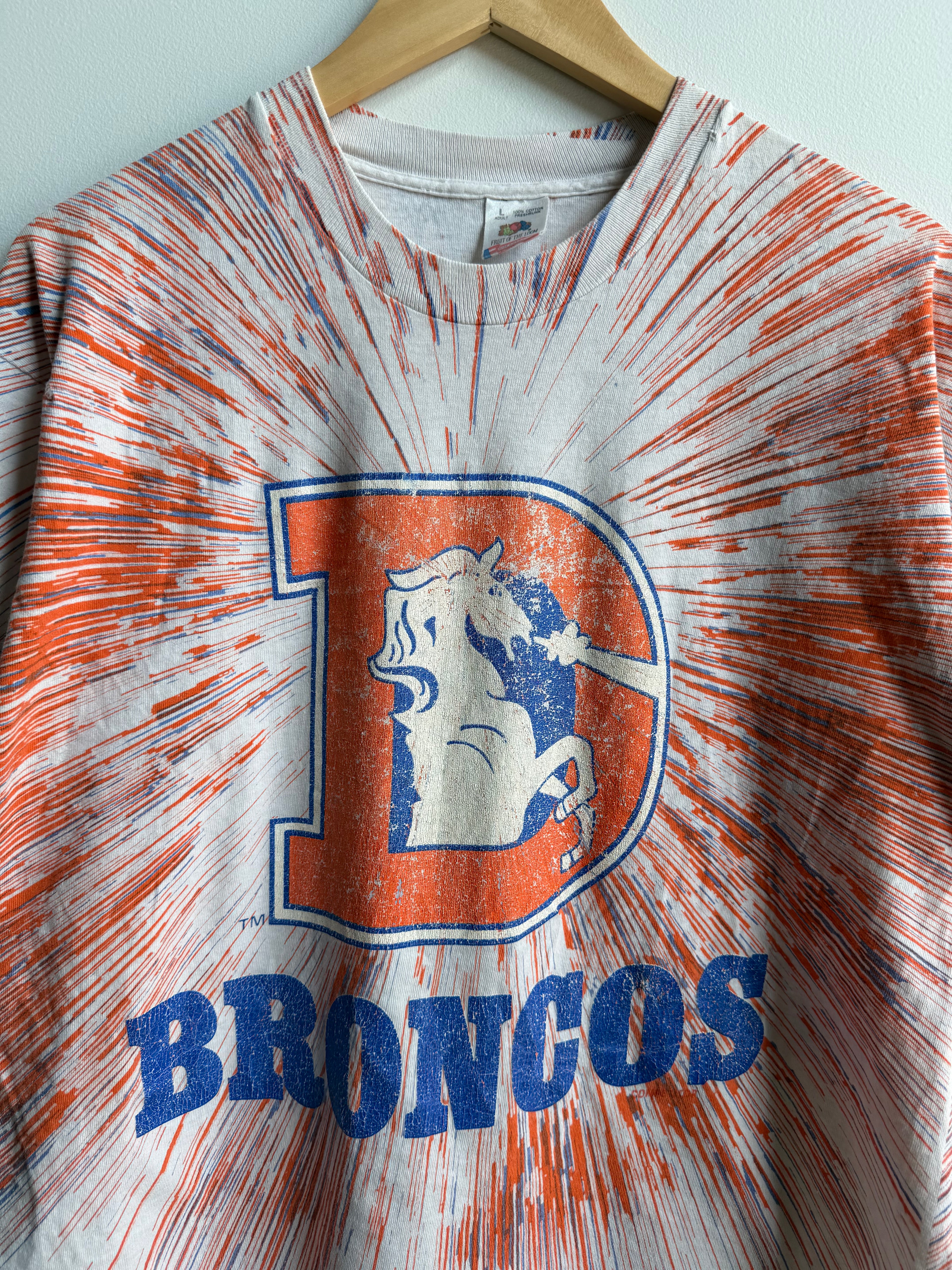 (L) Denver Broncos All Over Print Tee