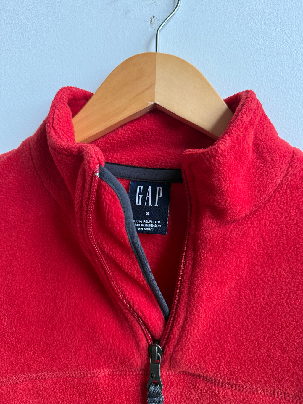 (S) Gap Fleece Pullover Jacket