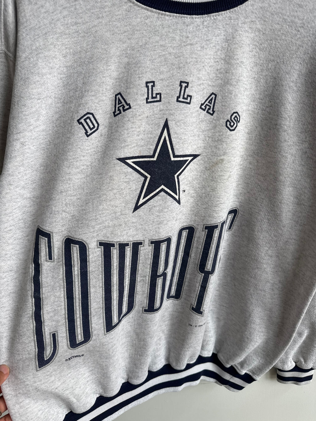 (L) Dallas Cowboys Nutmeg Mills Crew