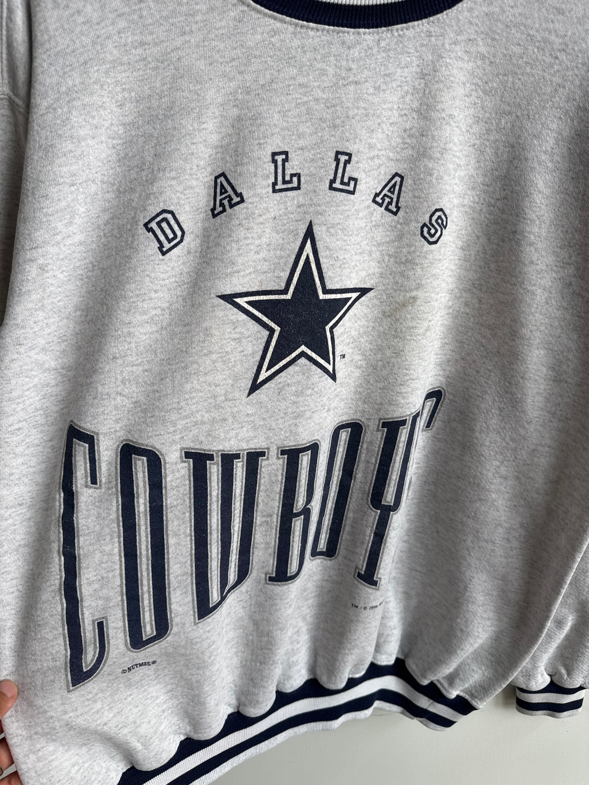 (L) Dallas Cowboys Nutmeg Mills Crew