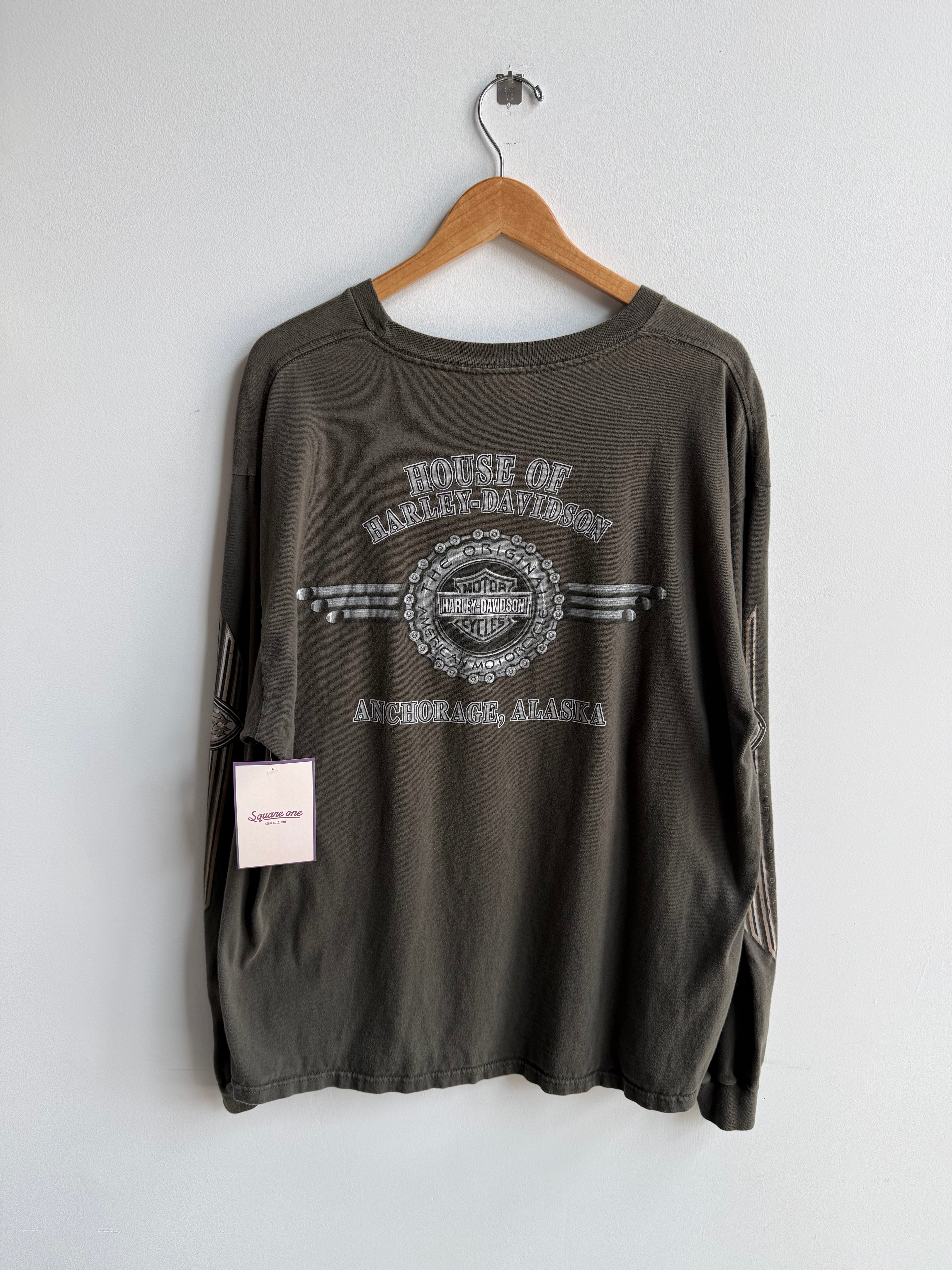 (XL) Harley Anchorage Long Sleeve Tee