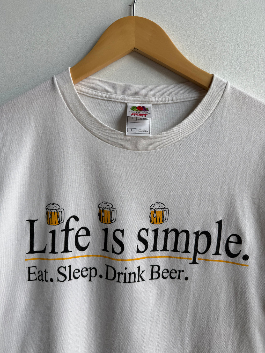 (L) Life is Simple Beer Tee