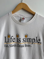 (L) Life is Simple Beer Tee