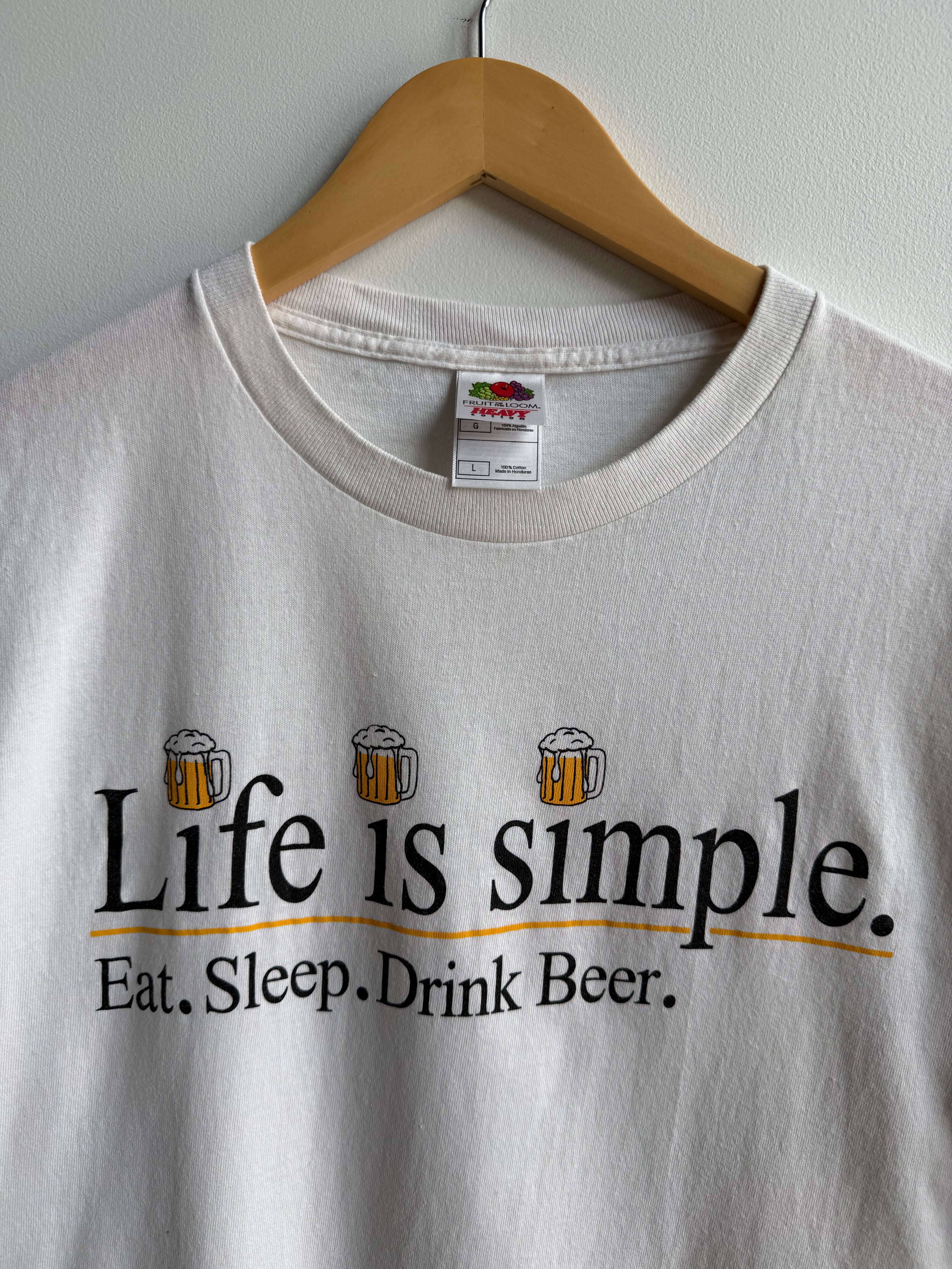 (L) Life is Simple Beer Tee