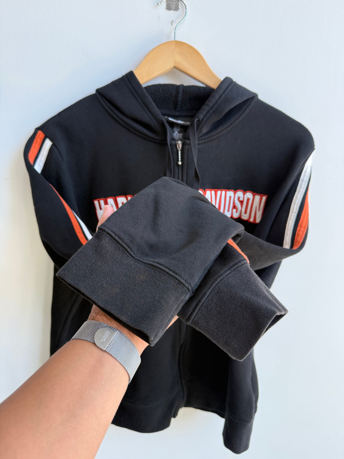 (XL) Ladies Harley Davidson Zip Up Hoodie