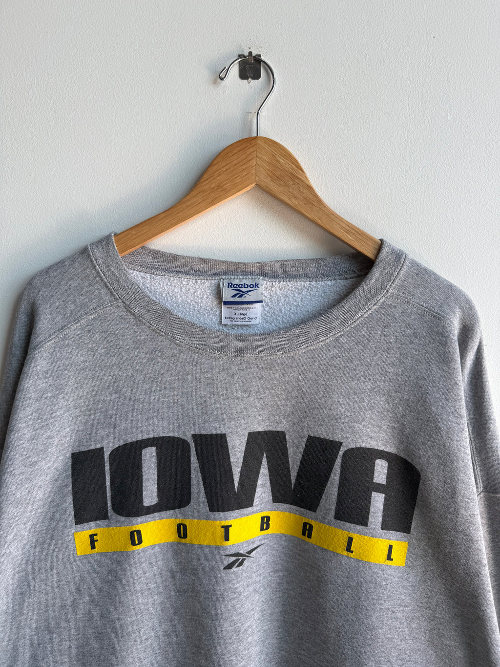 (XL) Iowa Football Reebok Crew