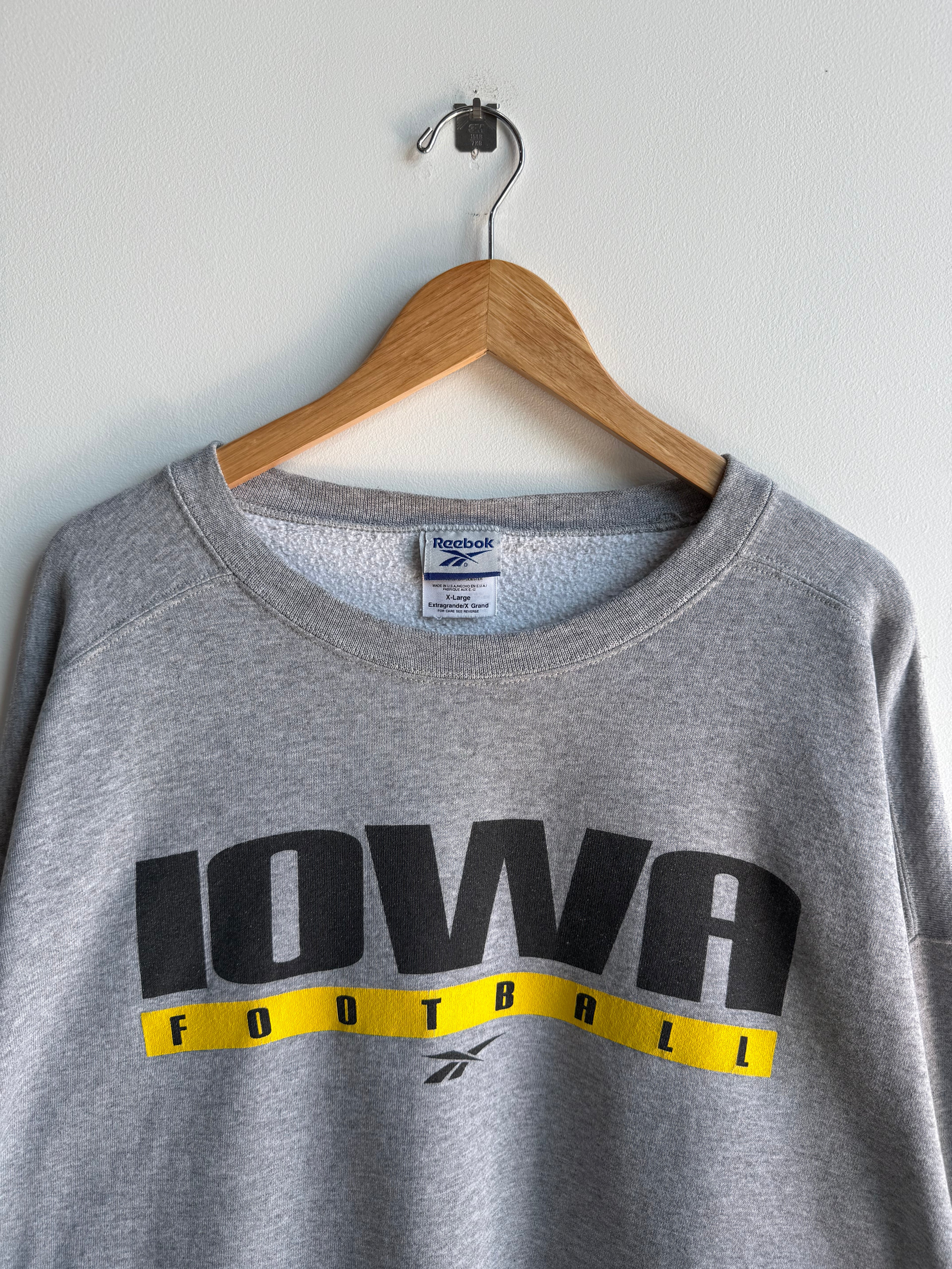 (XL) Iowa Football Reebok Crew