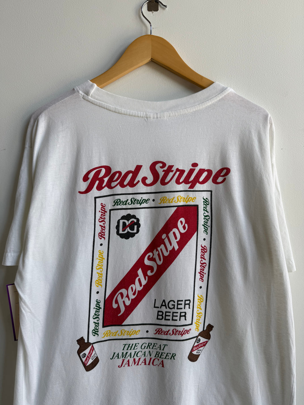 (XL) Red Stripe Beer Tee