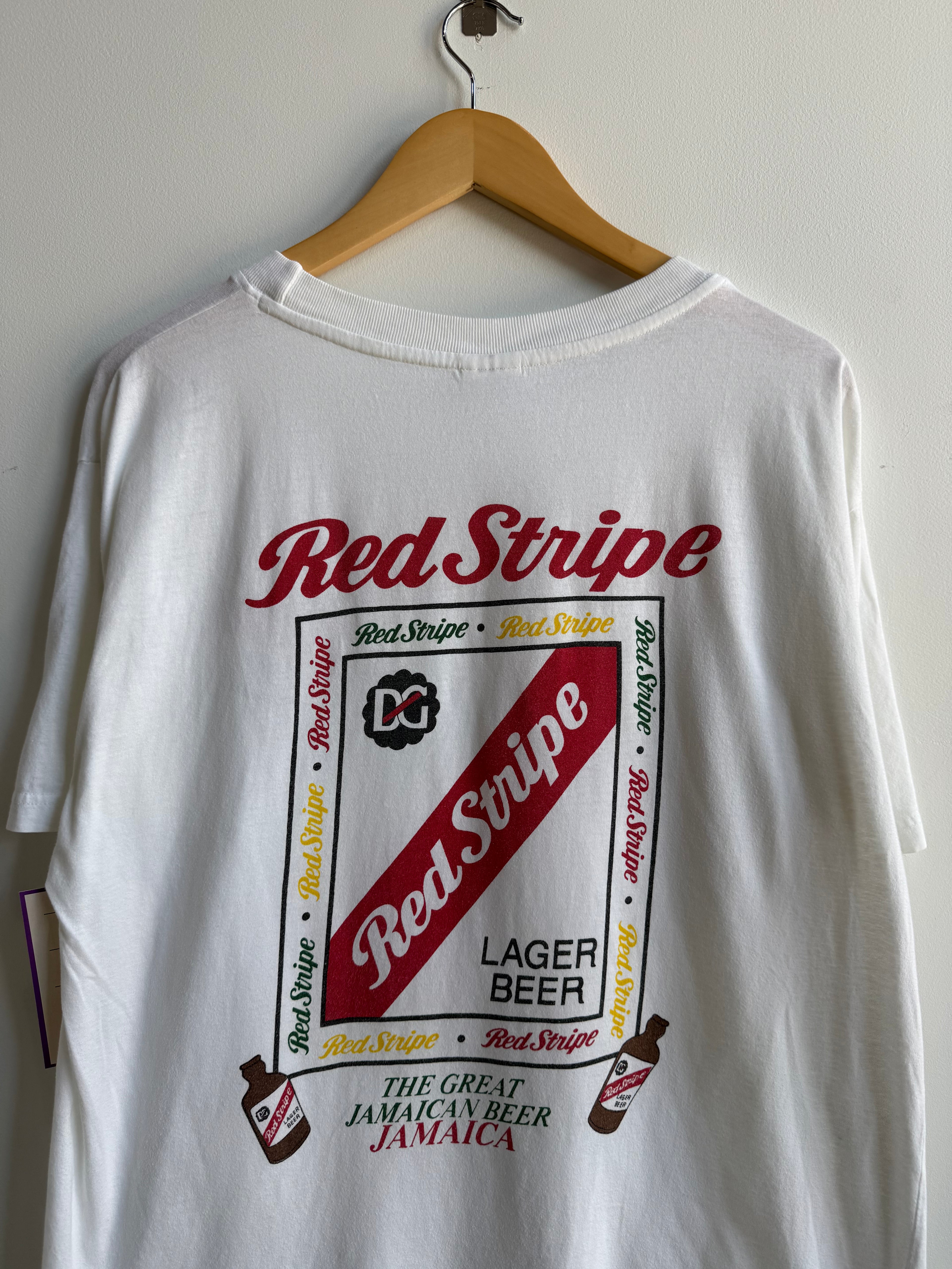 (XL) Red Stripe Beer Tee