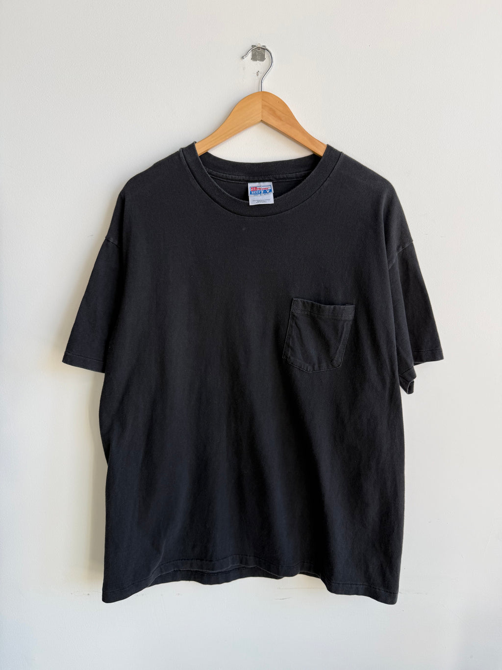 (XL) Black Pocket Tee