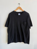 (XL) Black Pocket Tee