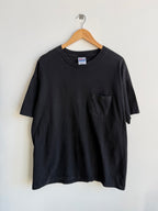 (XL) Black Pocket Tee
