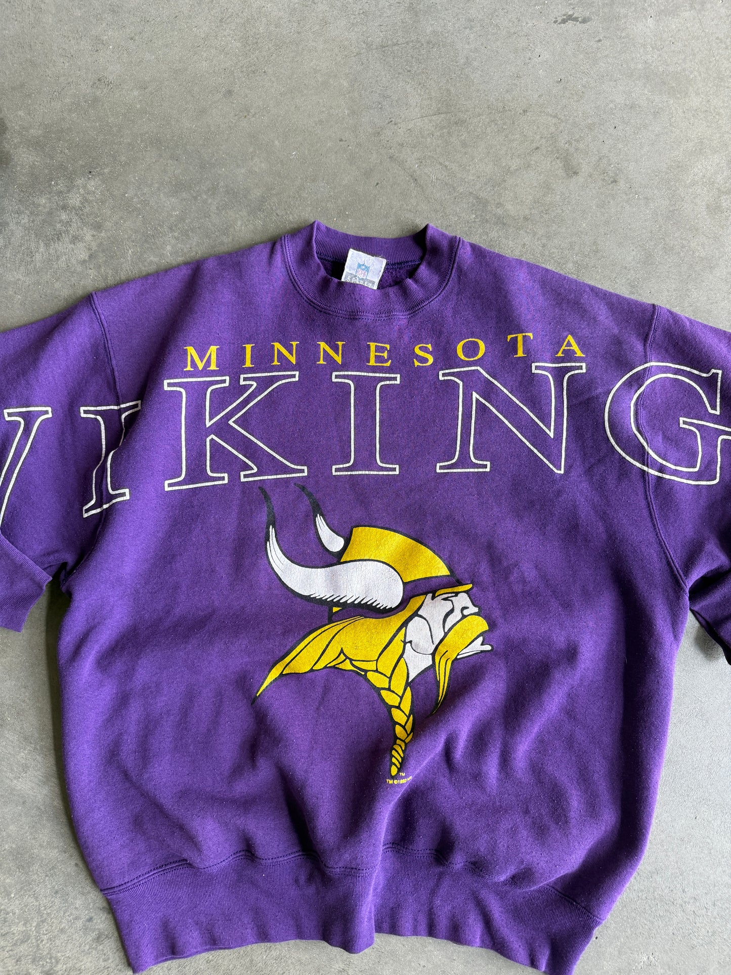 (XL) Minnesota Vikings Spell Out Crew