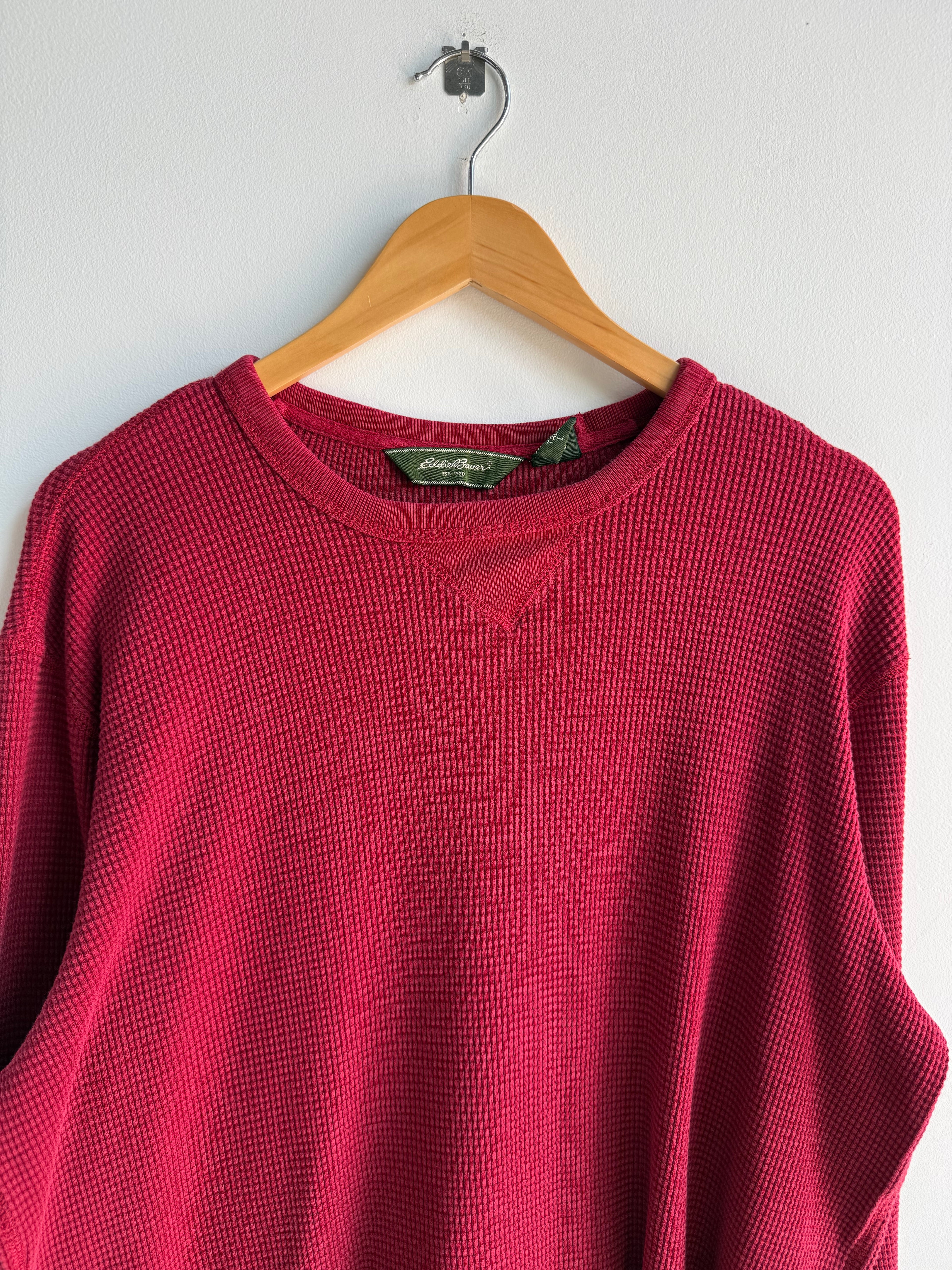 (L) Eddie Bauer Waffle Thermal Shirt