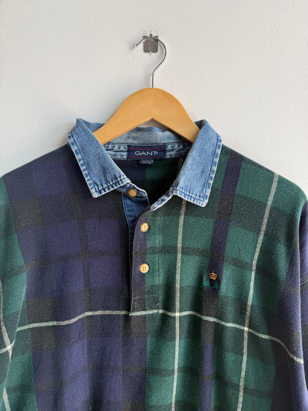 (XL) Gant Plaid Rugby Shirt