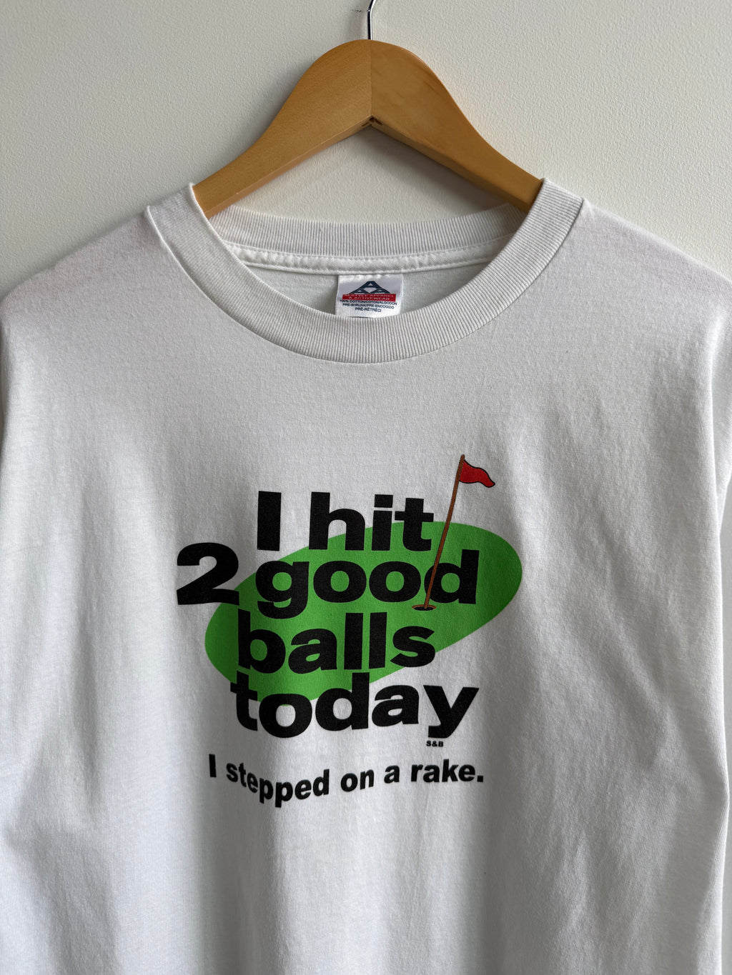 (L) I Hit Two Good Balls Today Tee