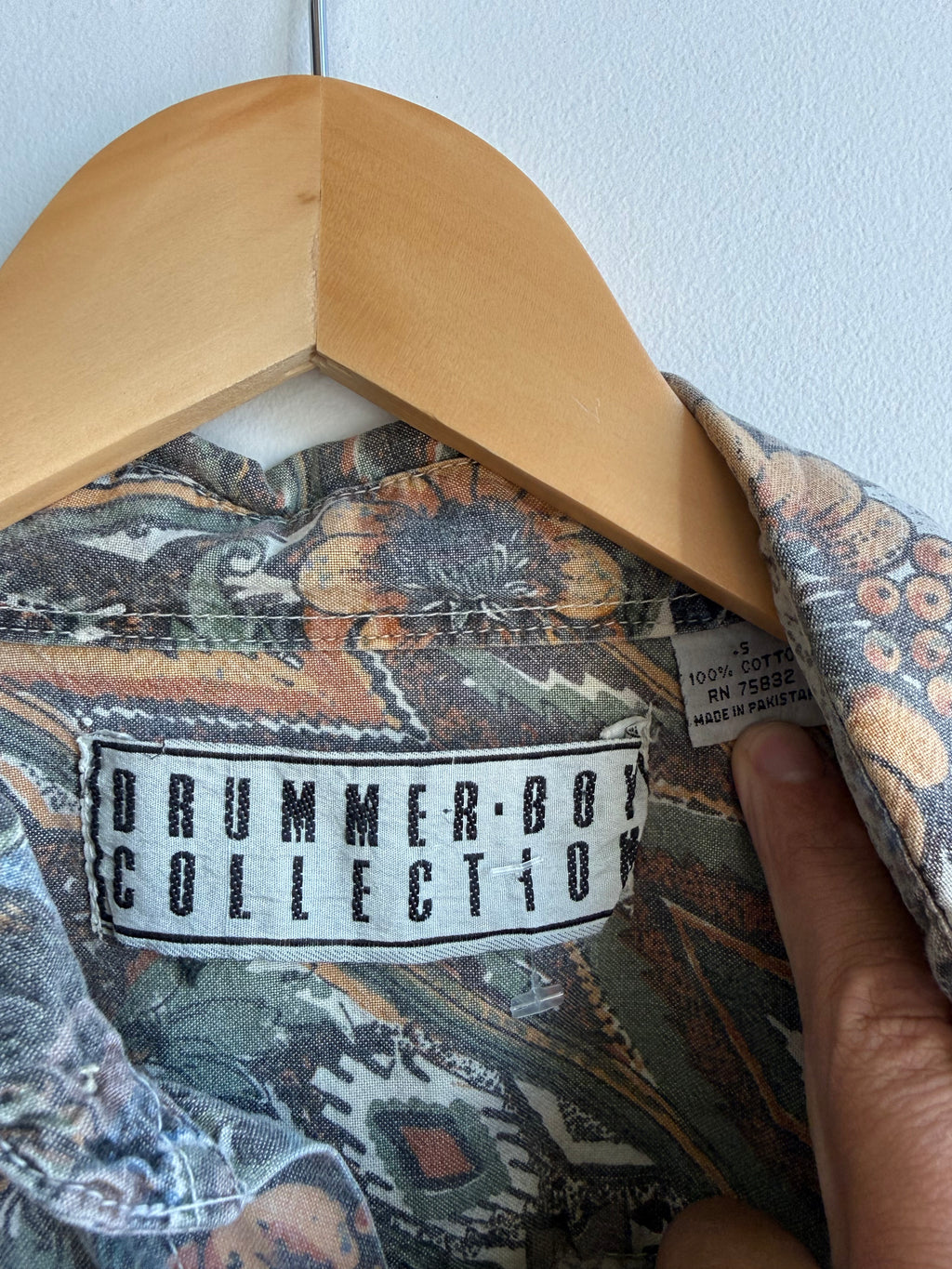 (M) Drummer Boy Pattern Shirt