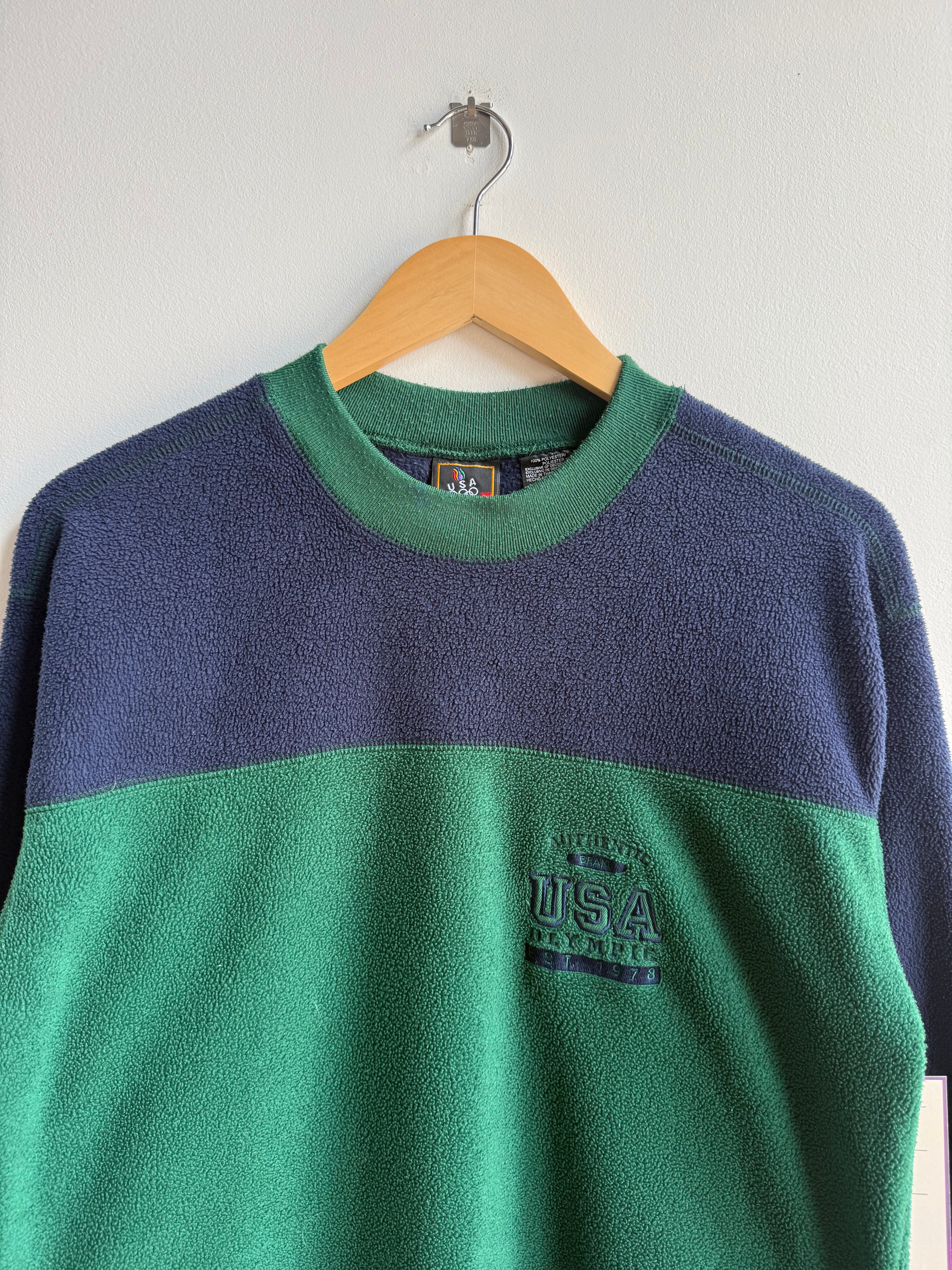 (S) USA Olympic Fleece Crew