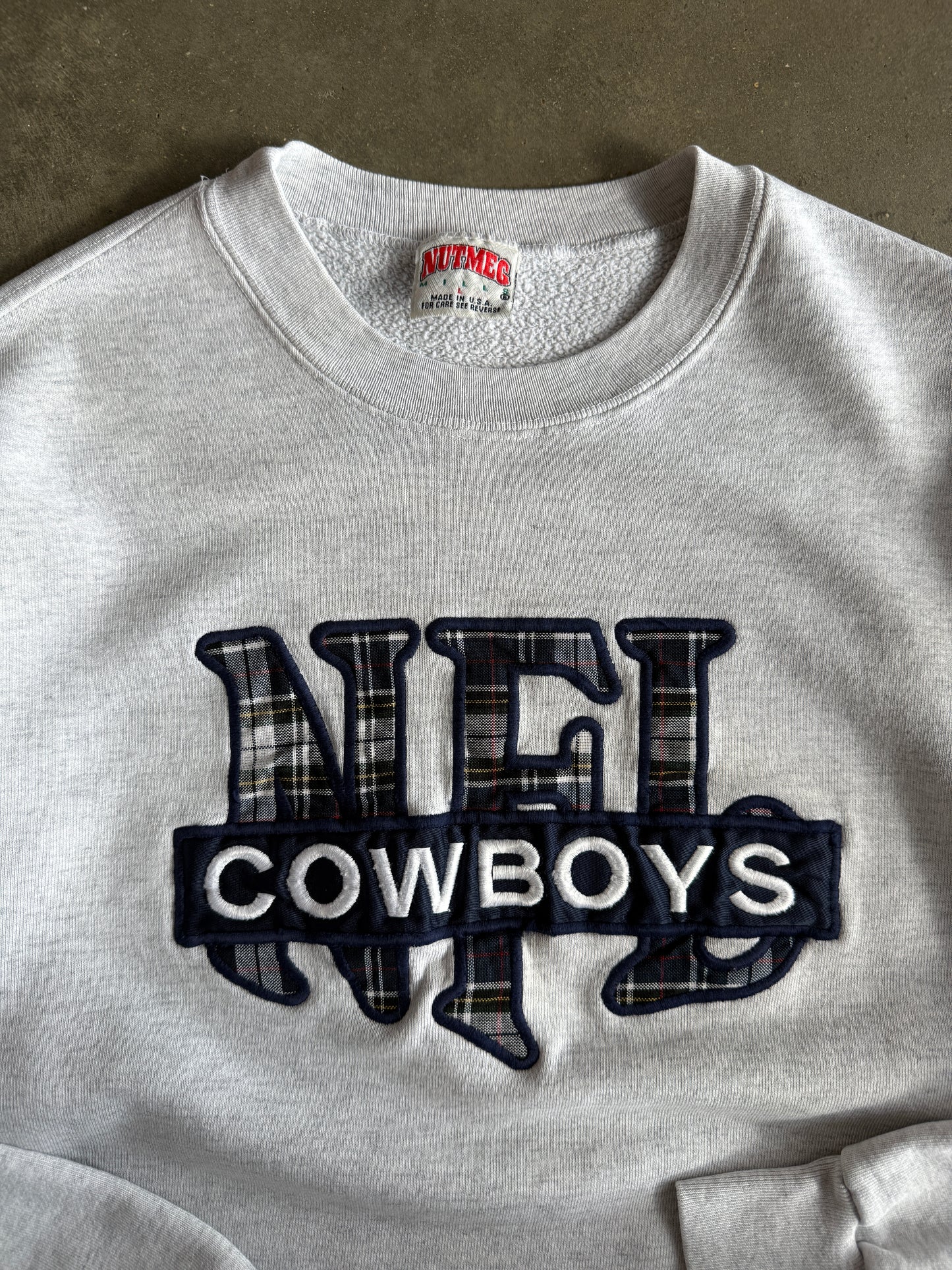 (L) Dallas Cowboys Nutmeg Crew