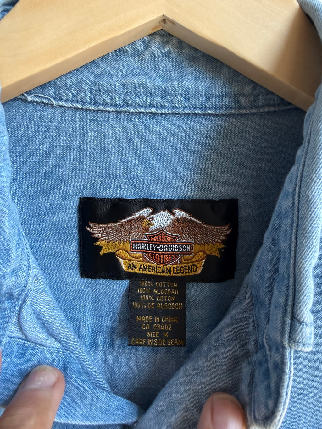 (M) Harley Davidson Button up Shirt