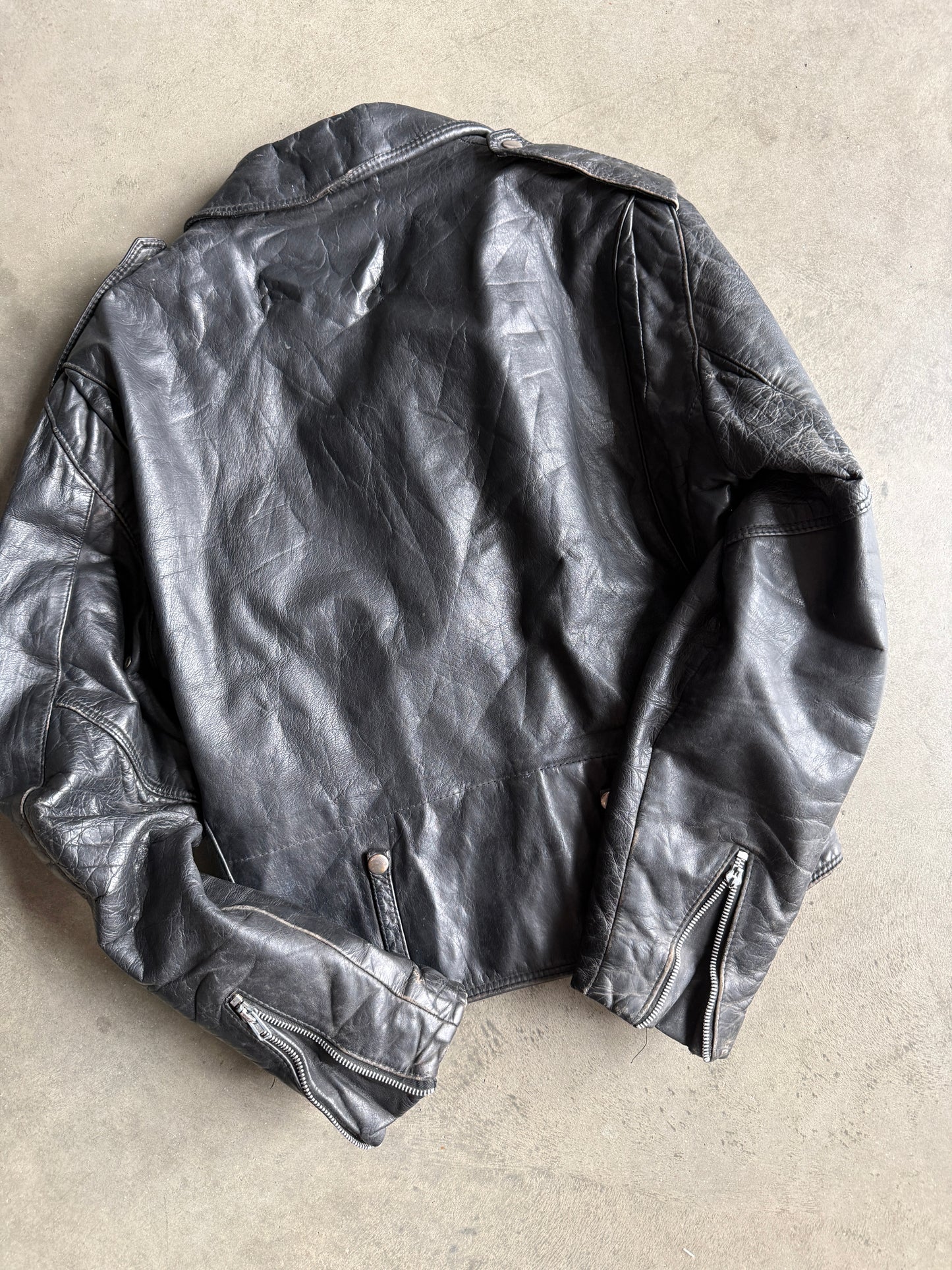(L) 60s Leather Jacket