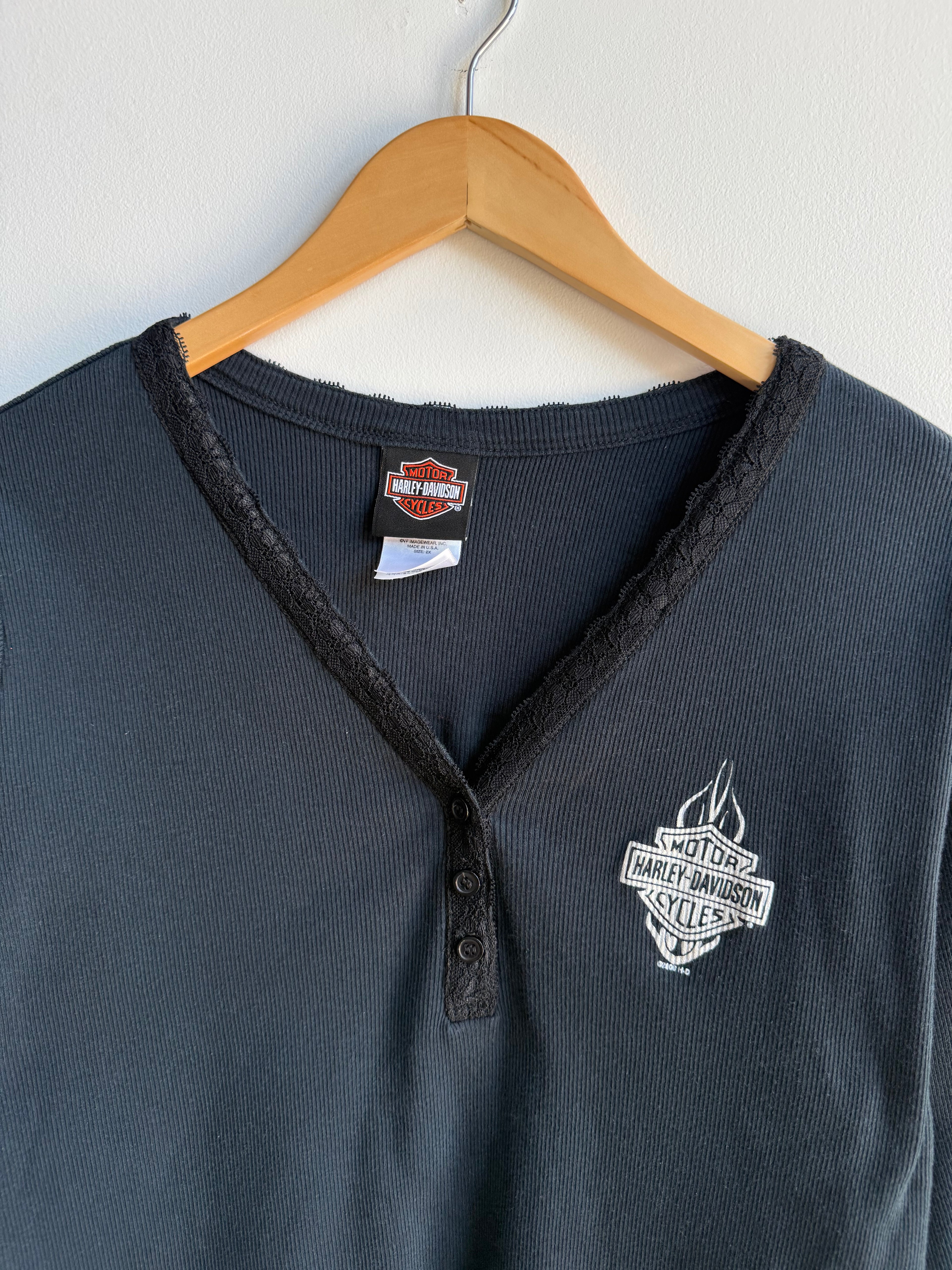 (XXL) Harley Davidson Long Sleeve Femme Tee