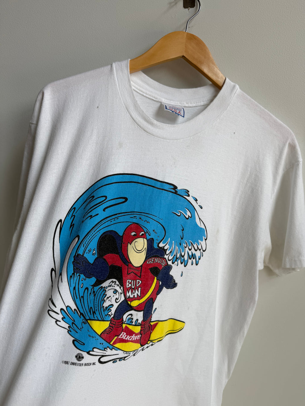 (XL) Bud Man Surf Tee