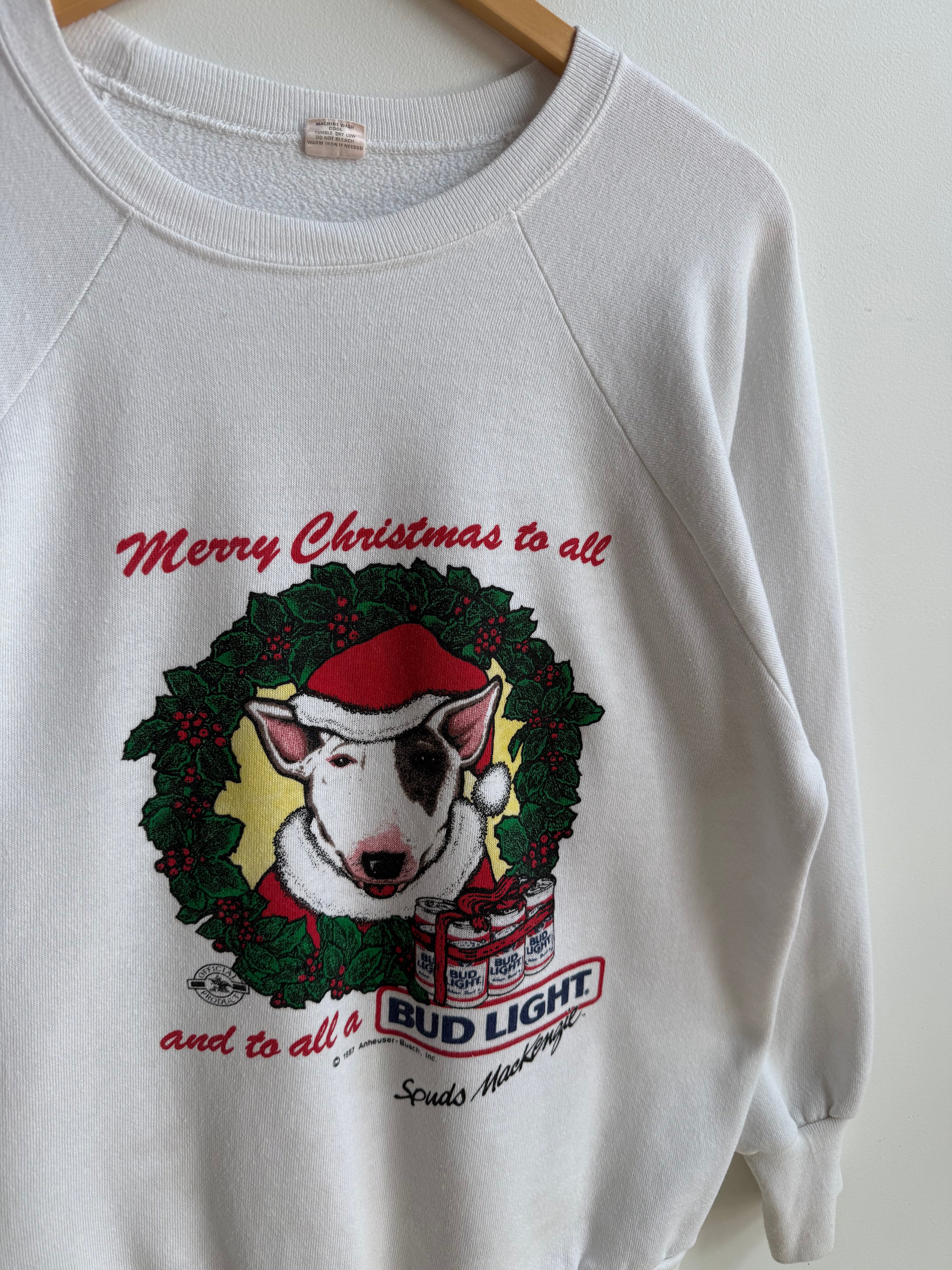 (L) Bud Light Spud Mackenzie Christmas Crew