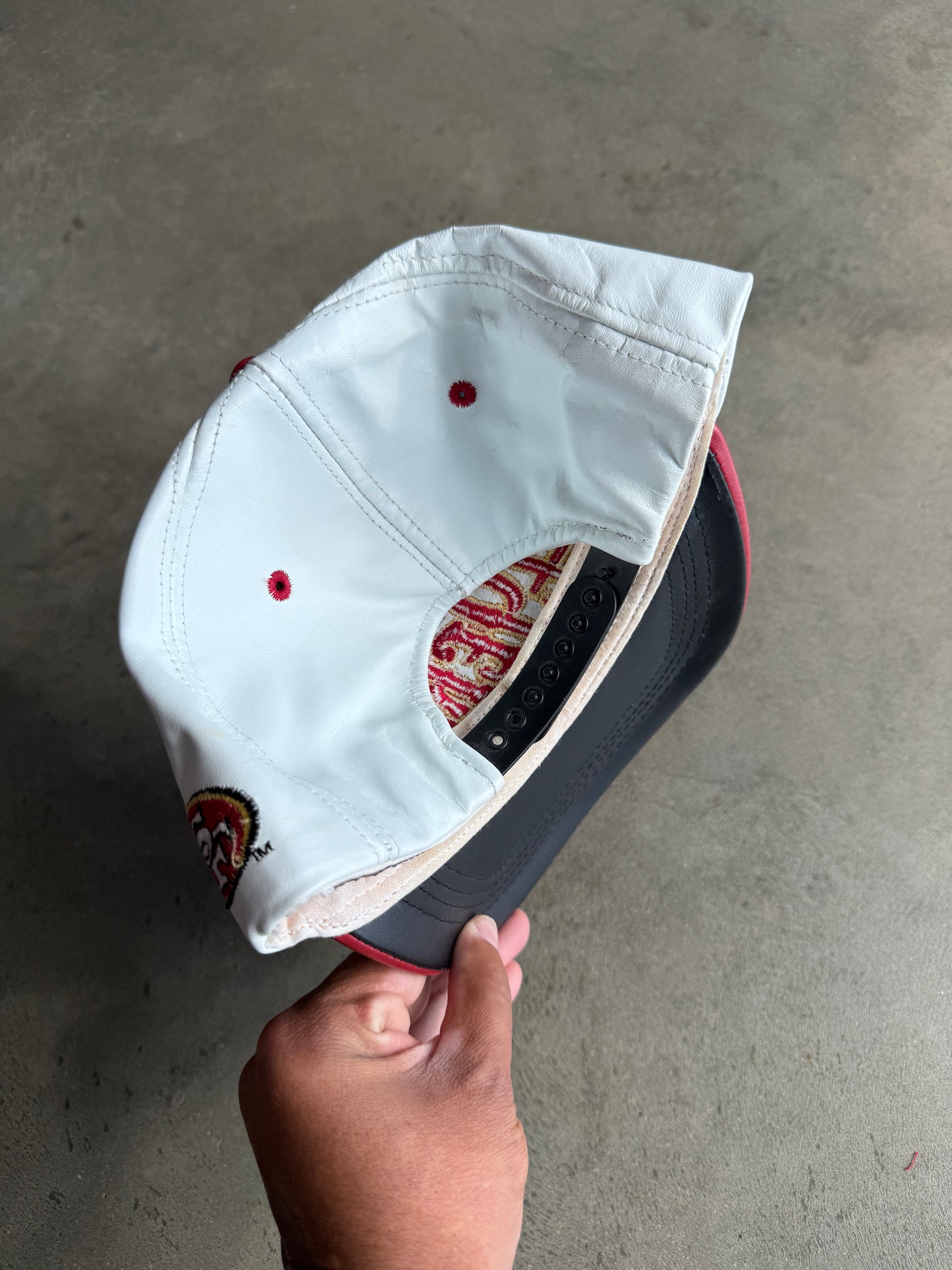 San Francisco Leather Snap Back Hat