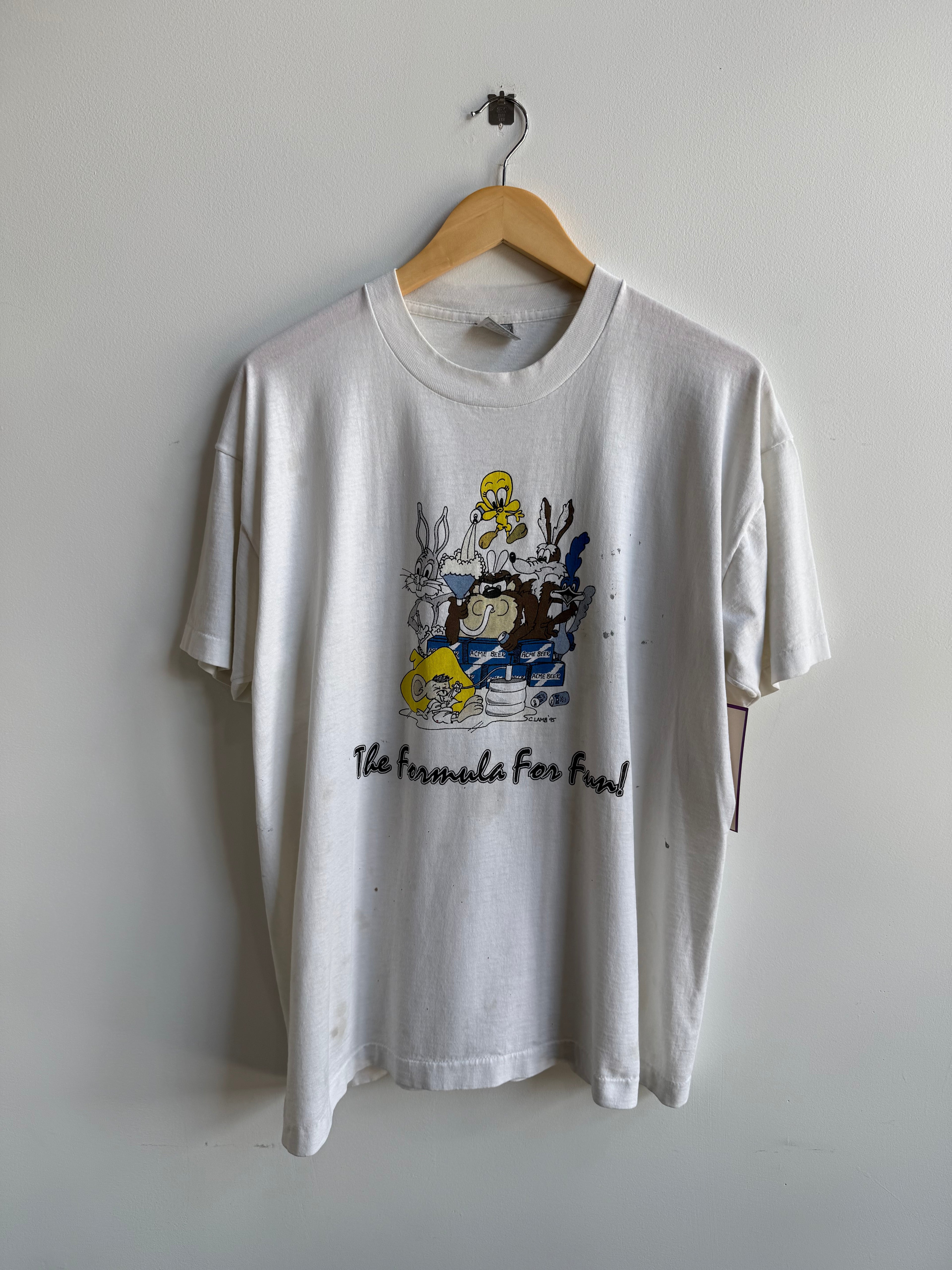 (XL) Formula For Fun Beer Looney Tunes Tee
