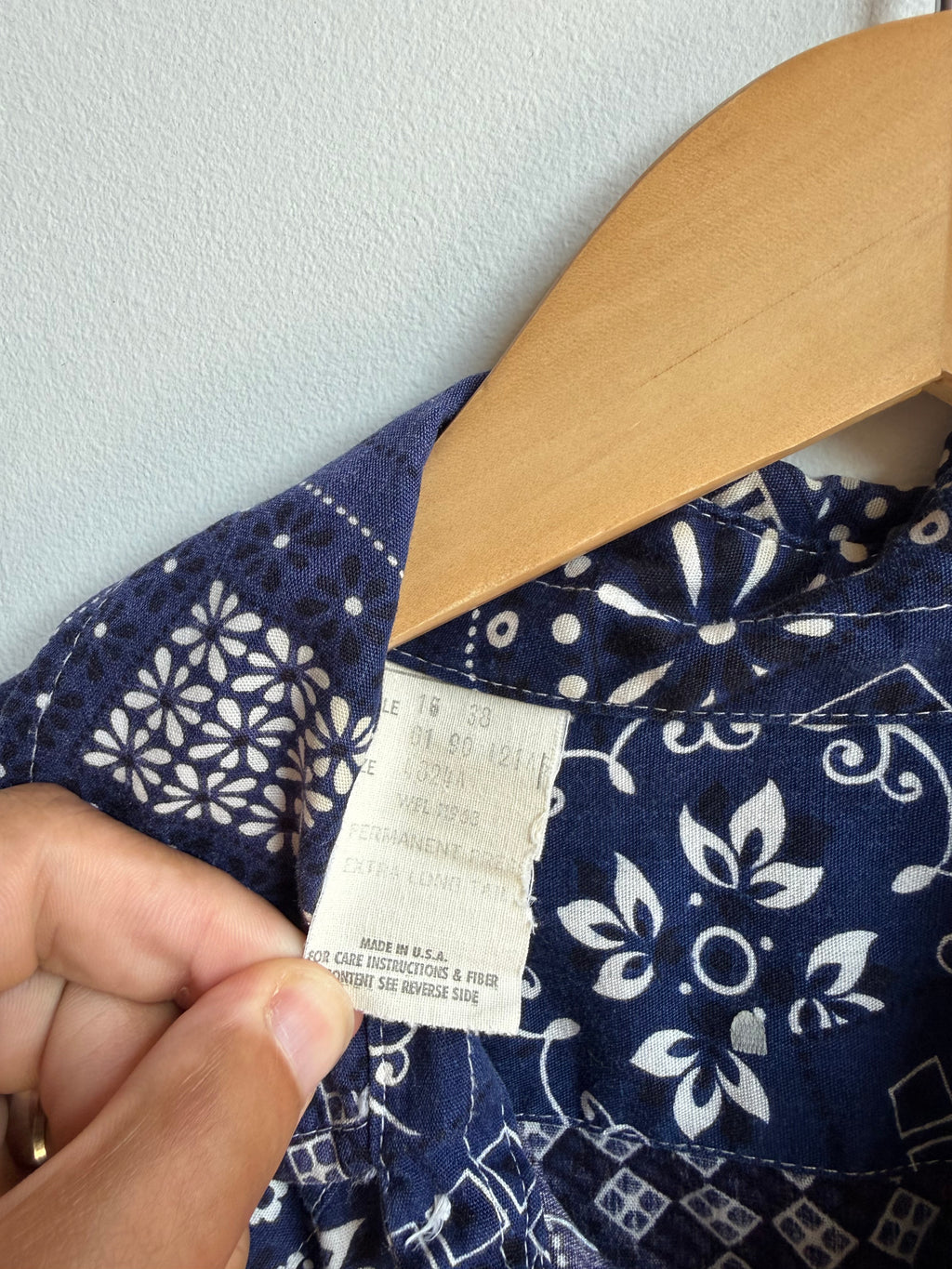 (L) Paisley Pearl Snap Shirt