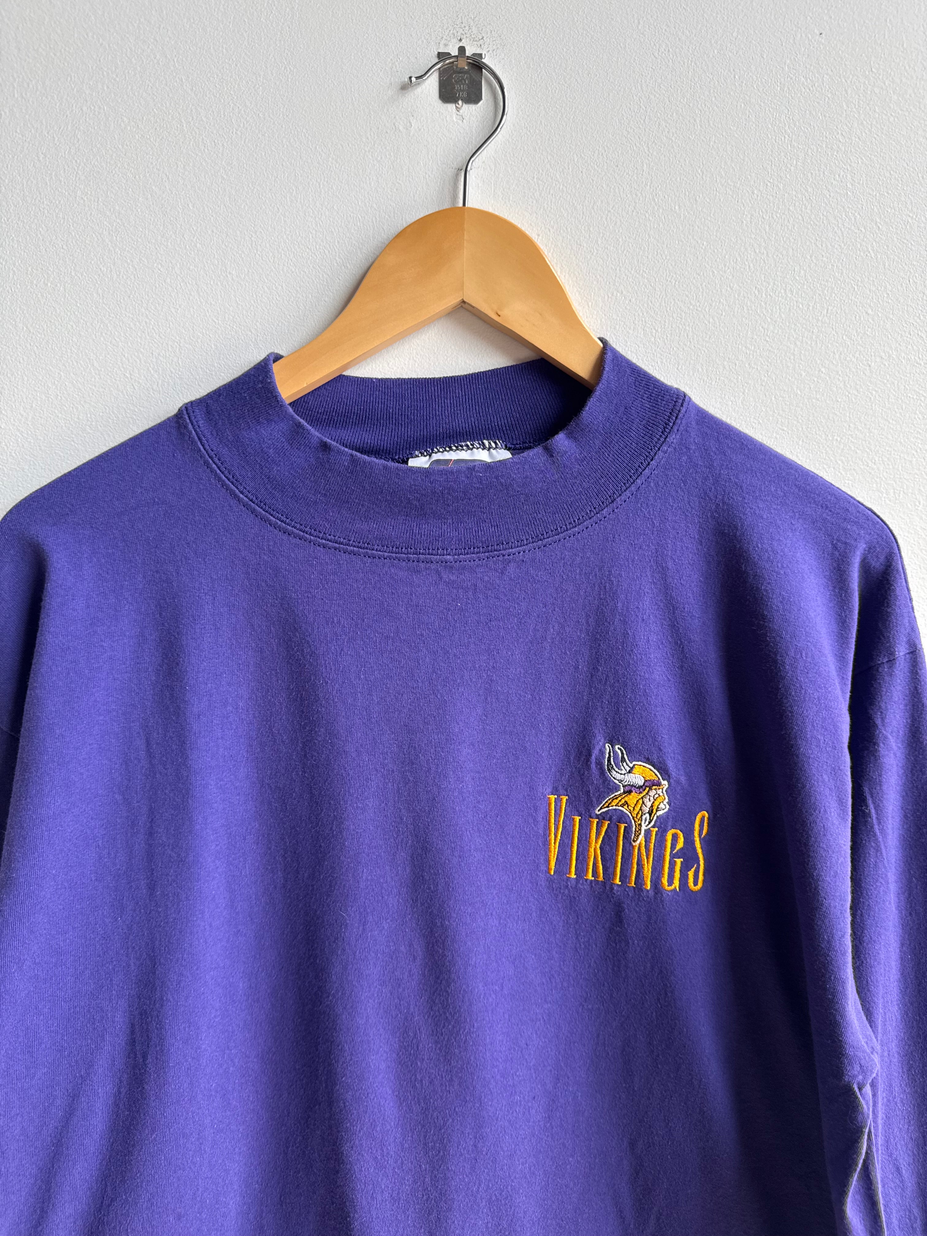 (L) Minnesota Vikings Mock Neck Tee