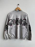 (L) Art Unlimited Wolf Print Crew