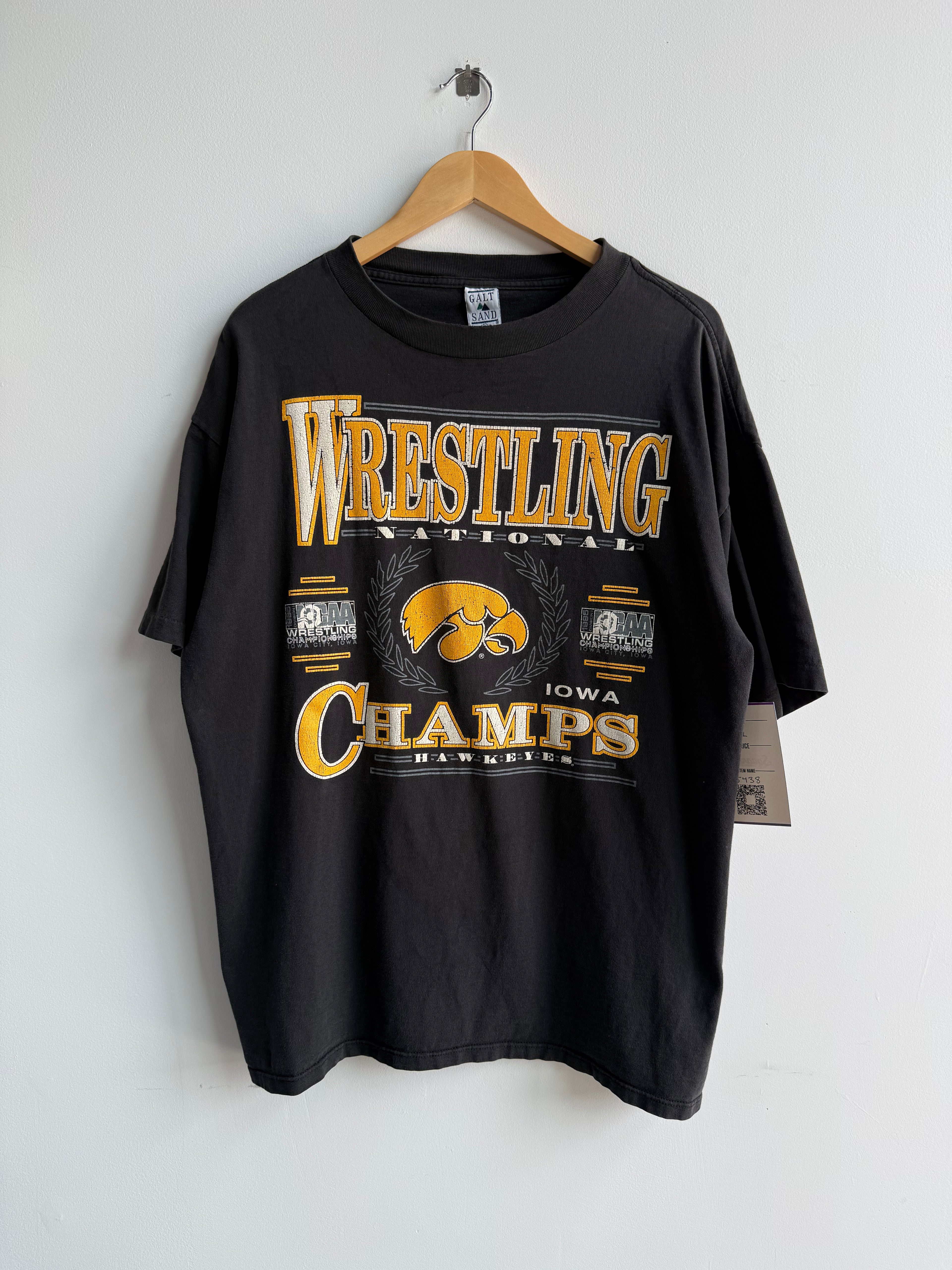 (XL) Iowa Wrestling National Champs Tee
