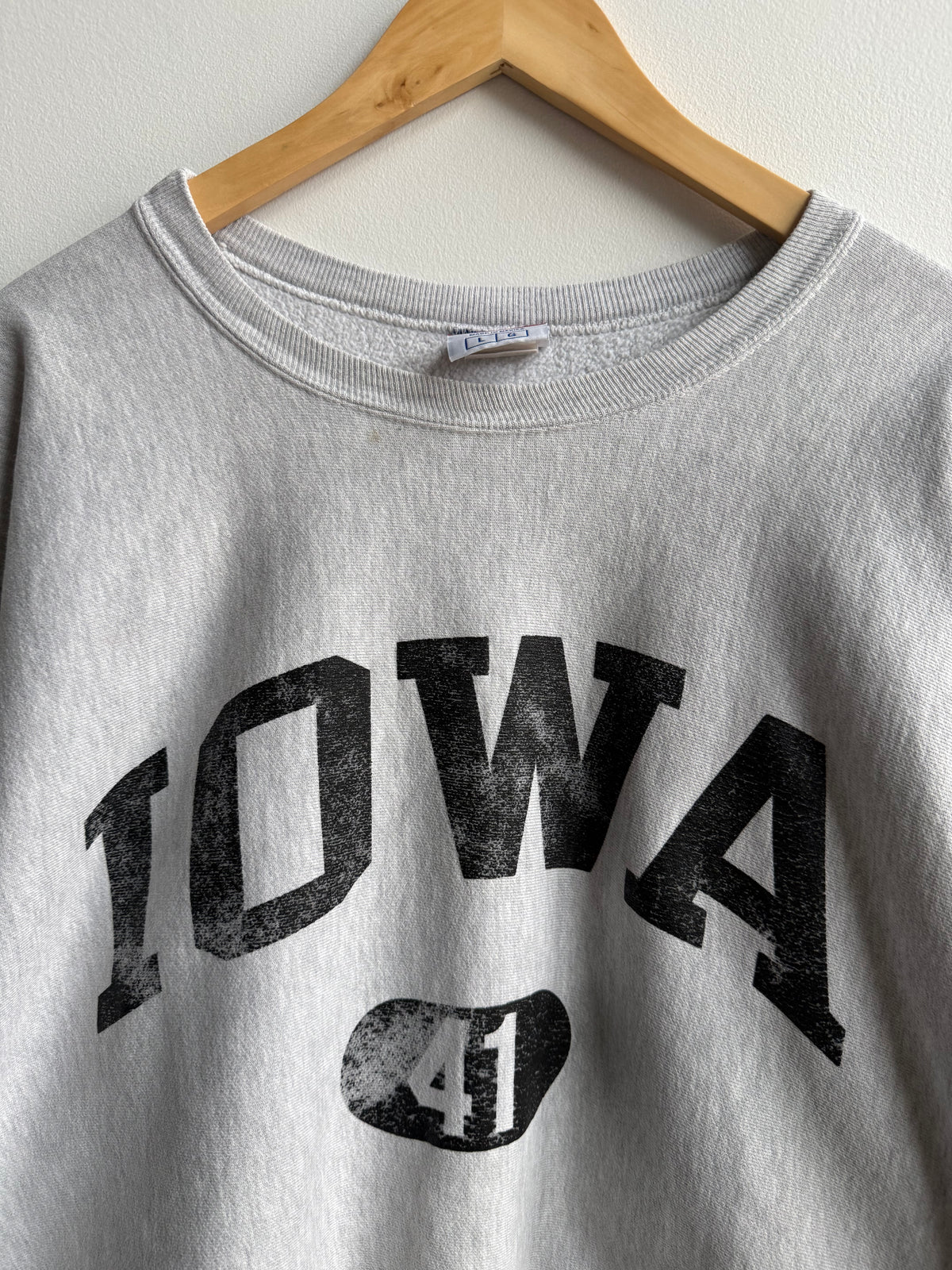 (L) Iowa Reverse Weave Crew