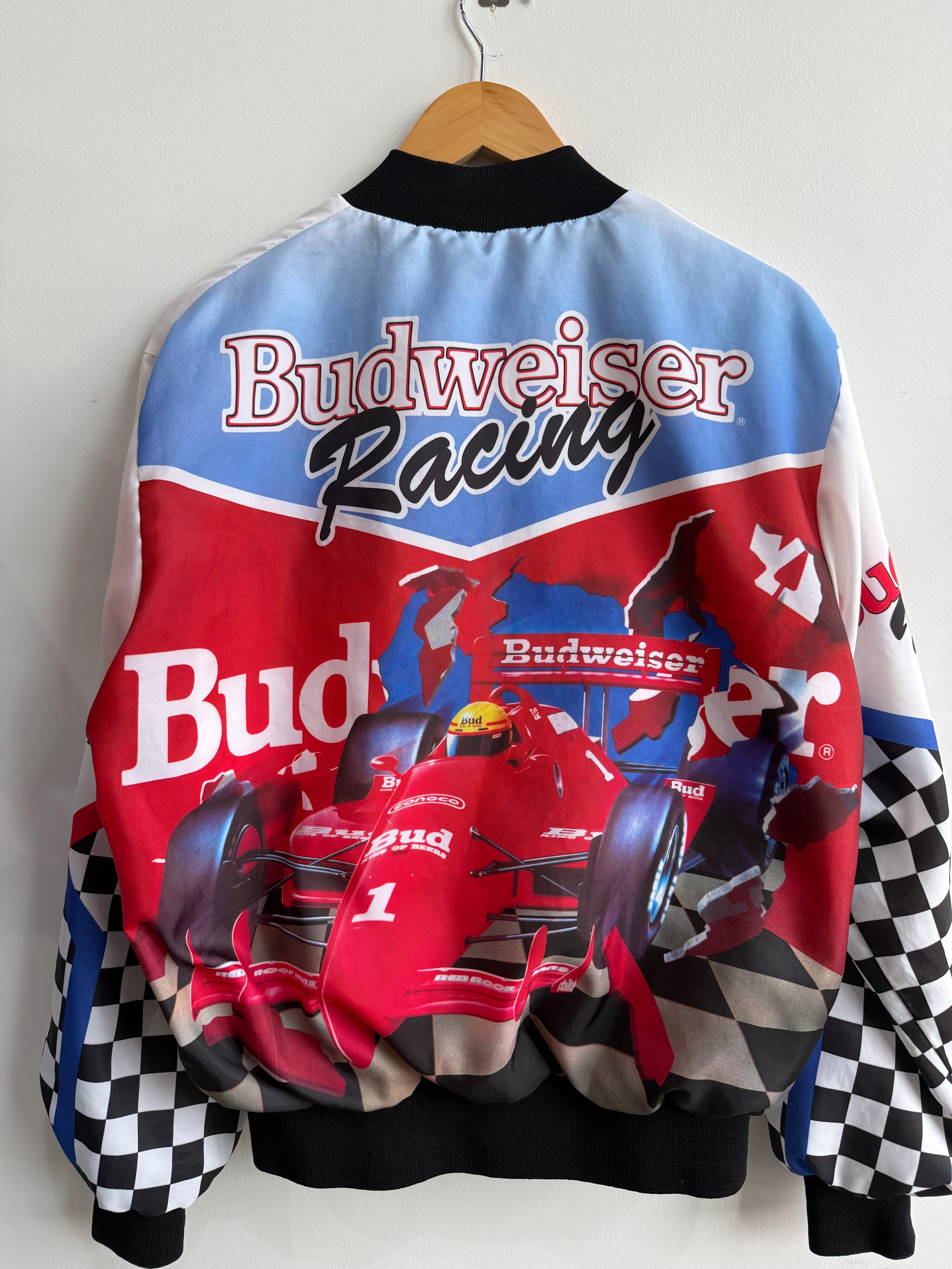 (L) Budweiser Racing Chalk Line Jacket