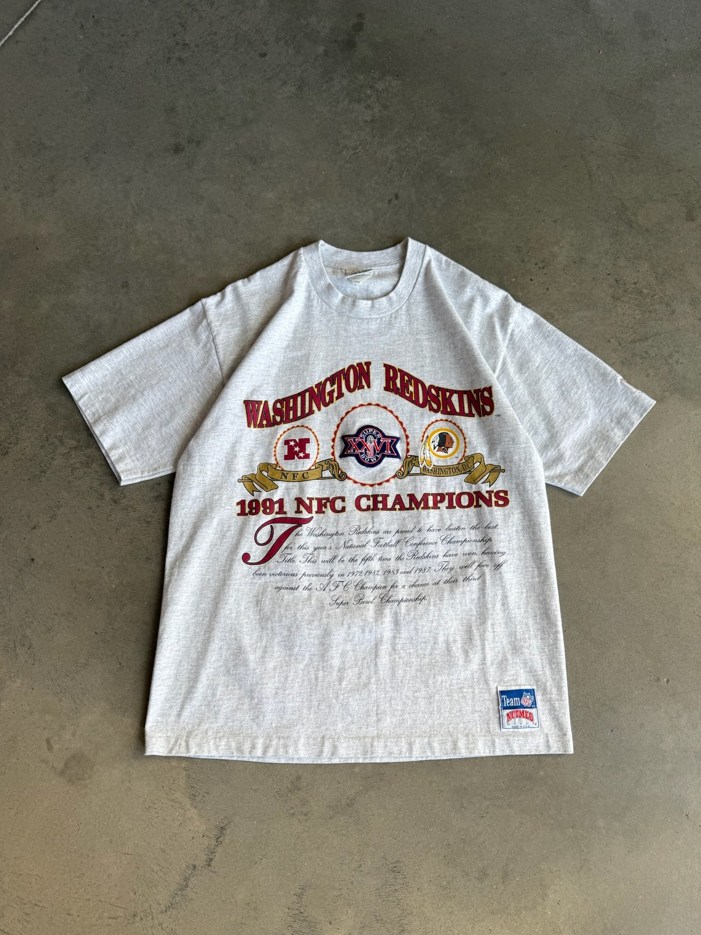 (L) Washington Redskins Super Bowl XXVI Tee