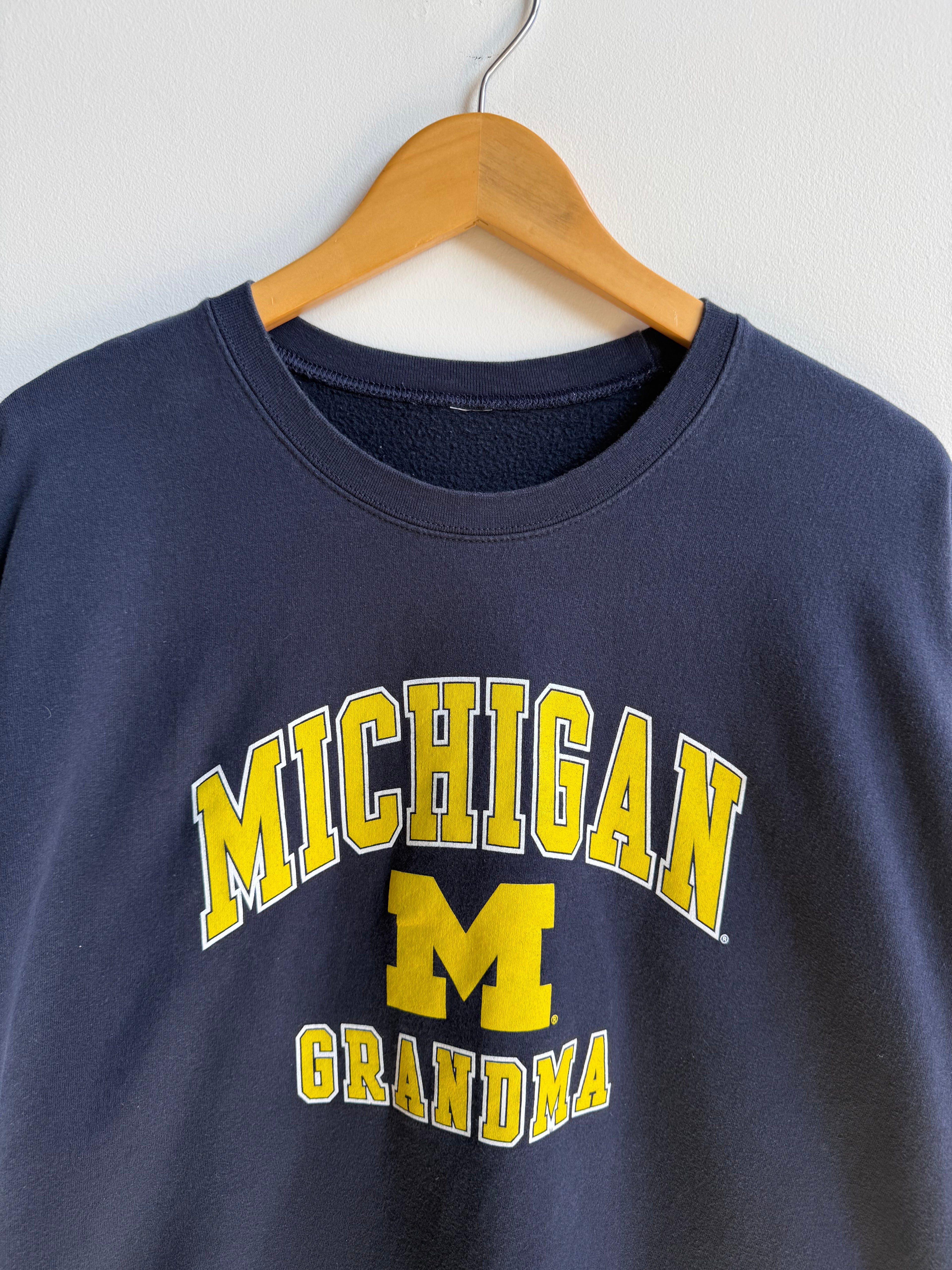 (XL) Michigan Wolverines Grandma Crew