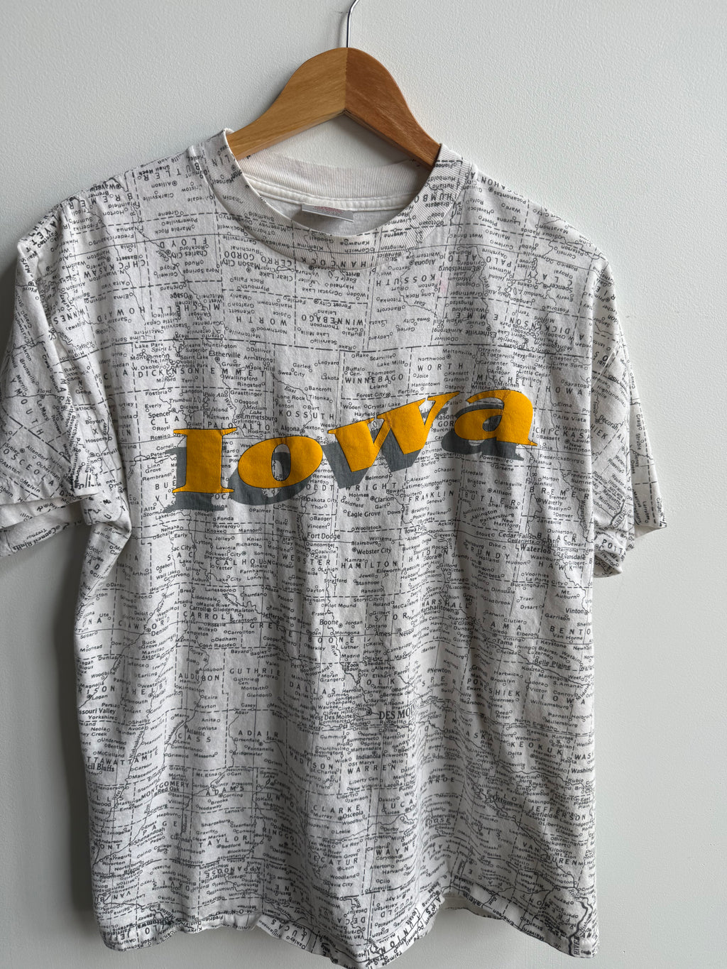(M) Iowa AOP Map Tee