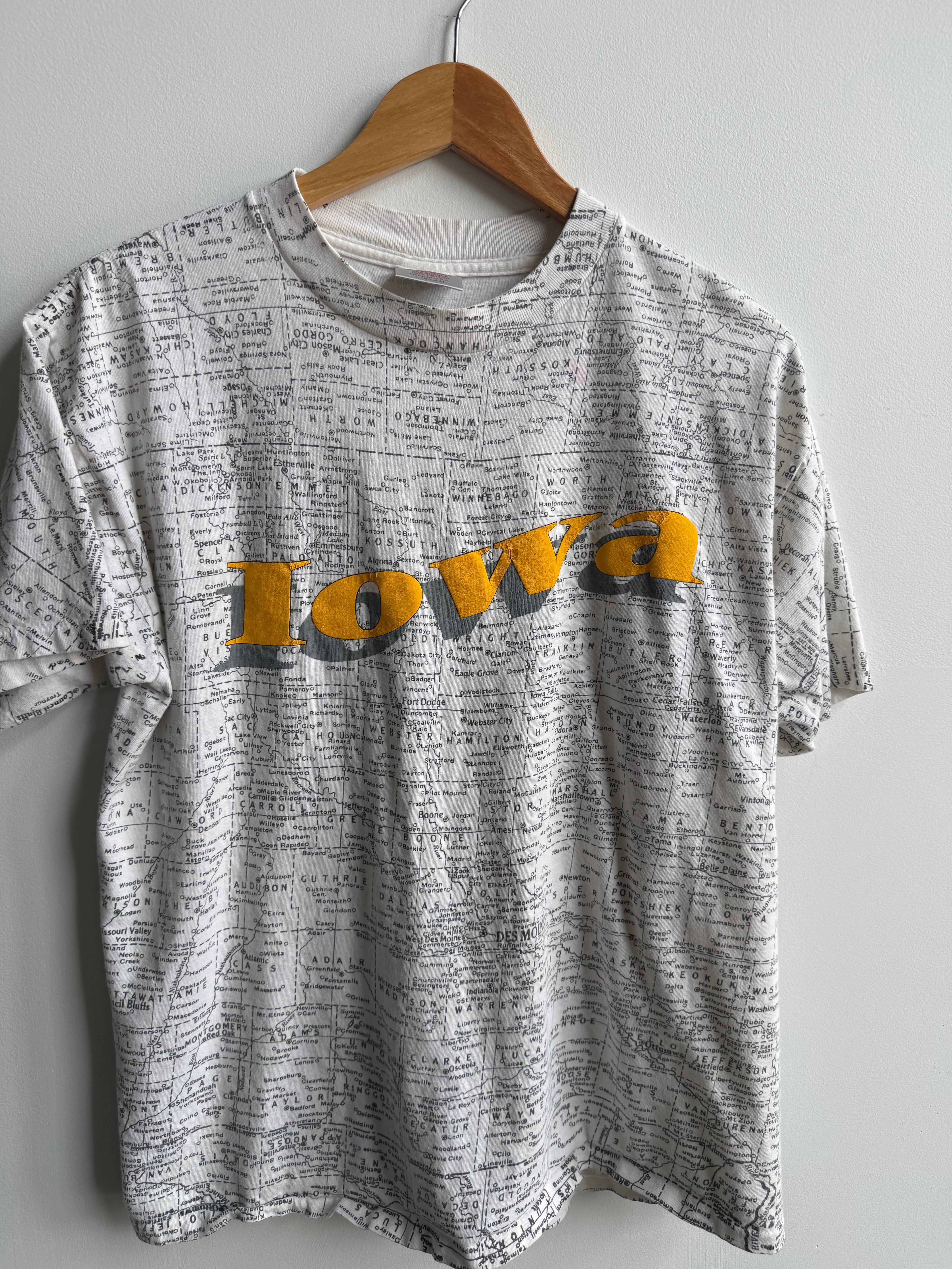 (M) Iowa AOP Map Tee