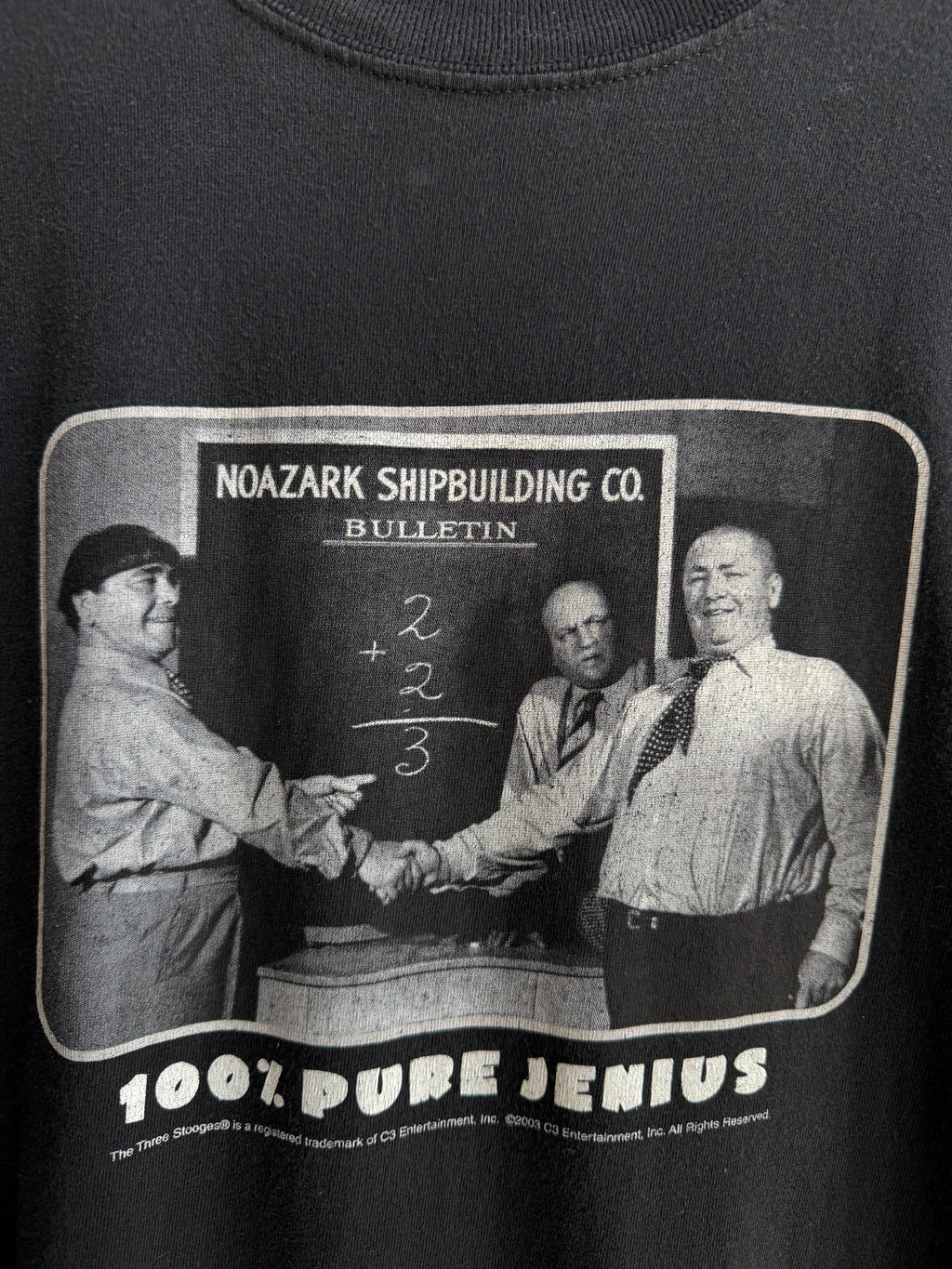 (XL) 100% Pure Genius Three Stooges Tee