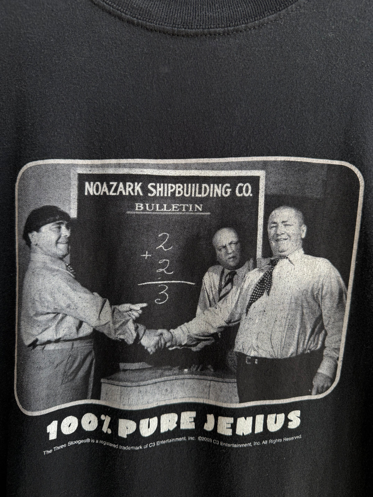 (XL) 100% Pure Genius Three Stooges Tee
