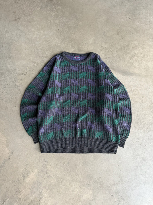(L) Pine State Acrylic Wool Sweater