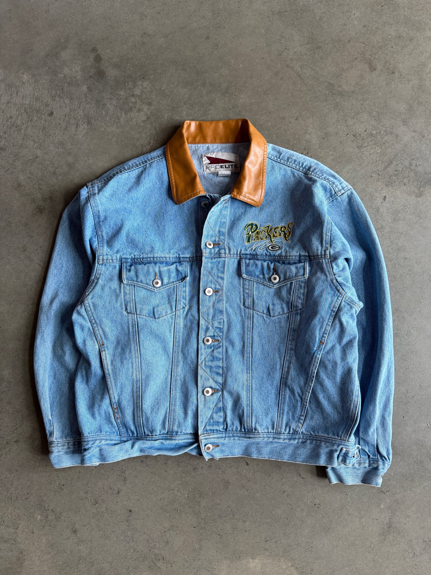 (XL) Green Bay Packers Denim Jacket