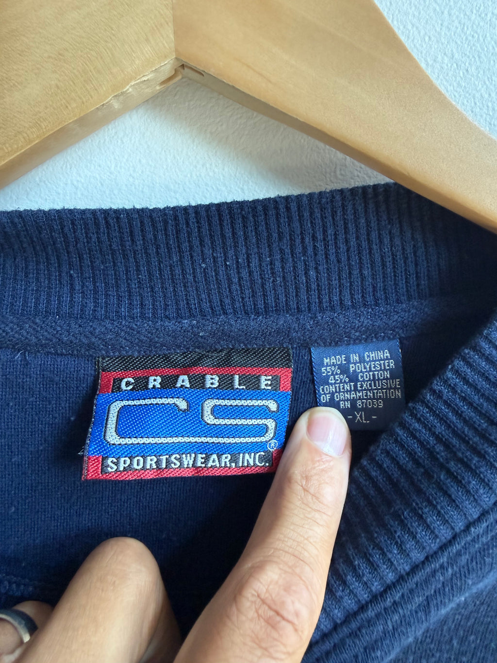 (XL) Embroidered Golf Crew